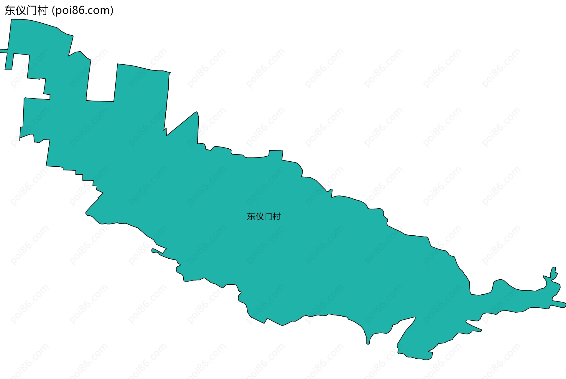 东仪门村边界地图