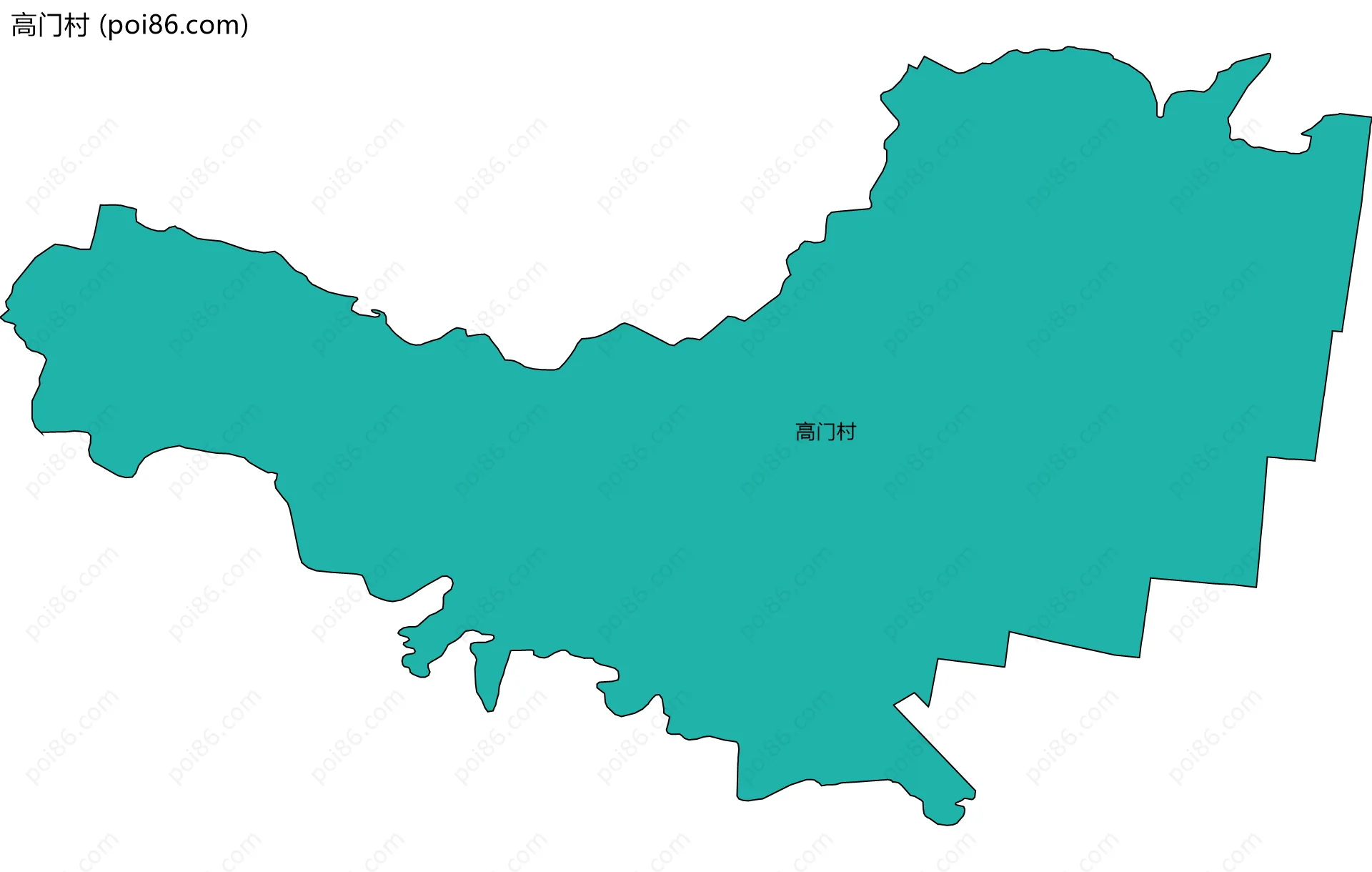 高门村边界地图