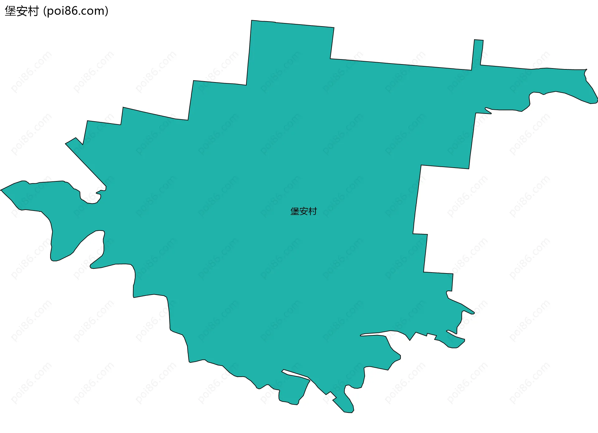 堡安村边界地图