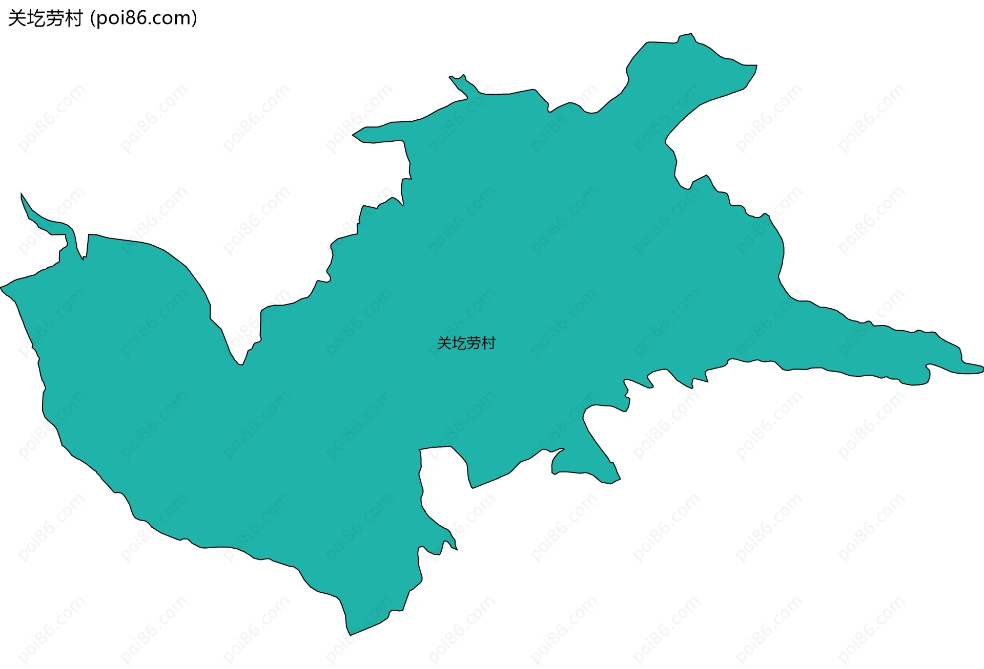 关圪劳村边界地图