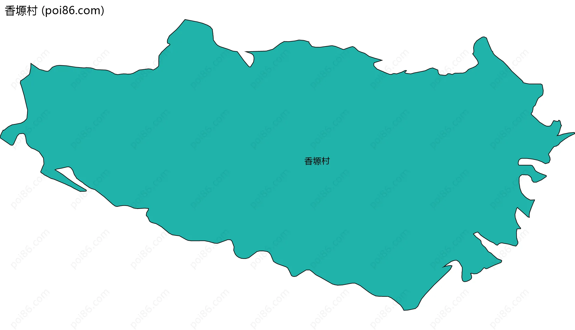 香塬村边界地图