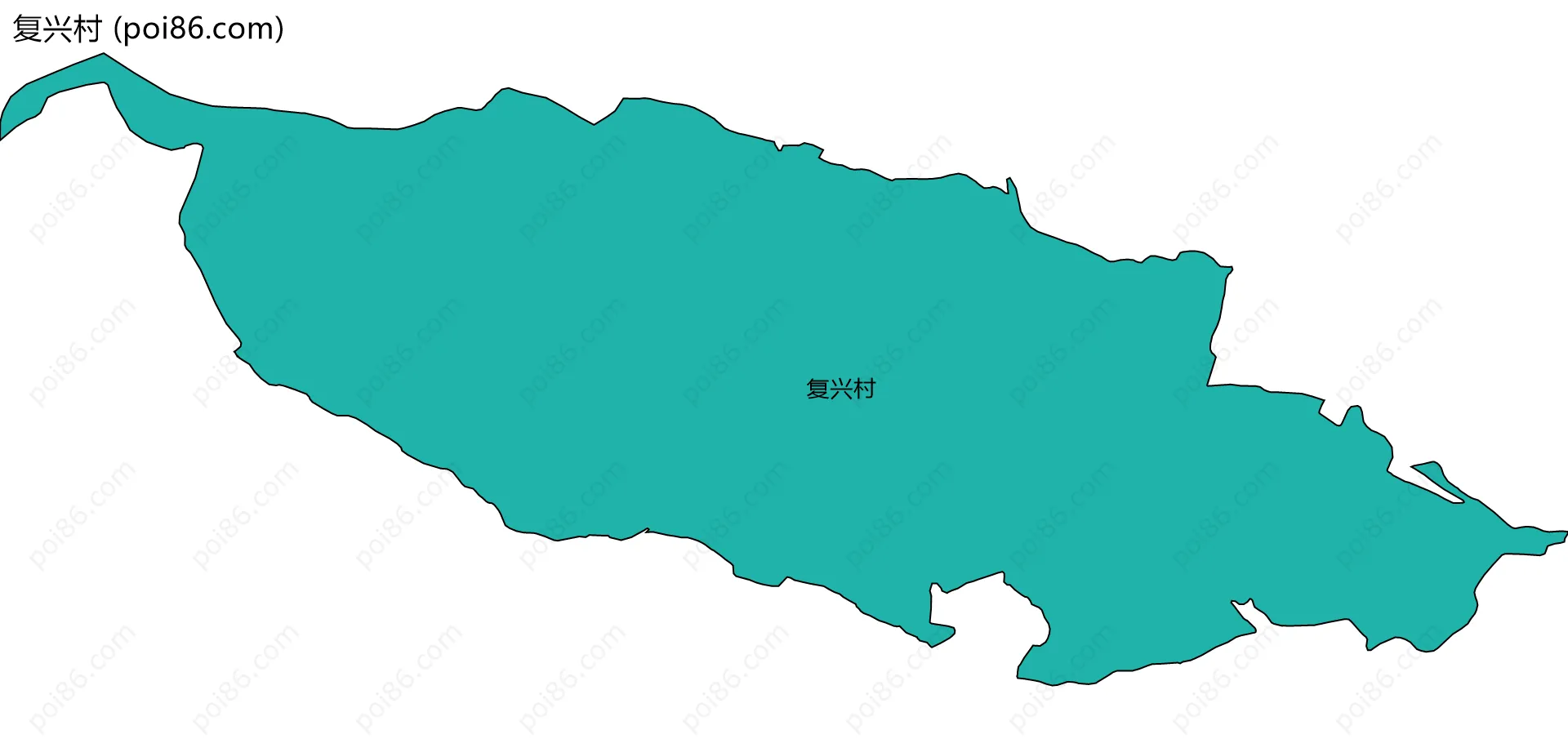 复兴村边界地图