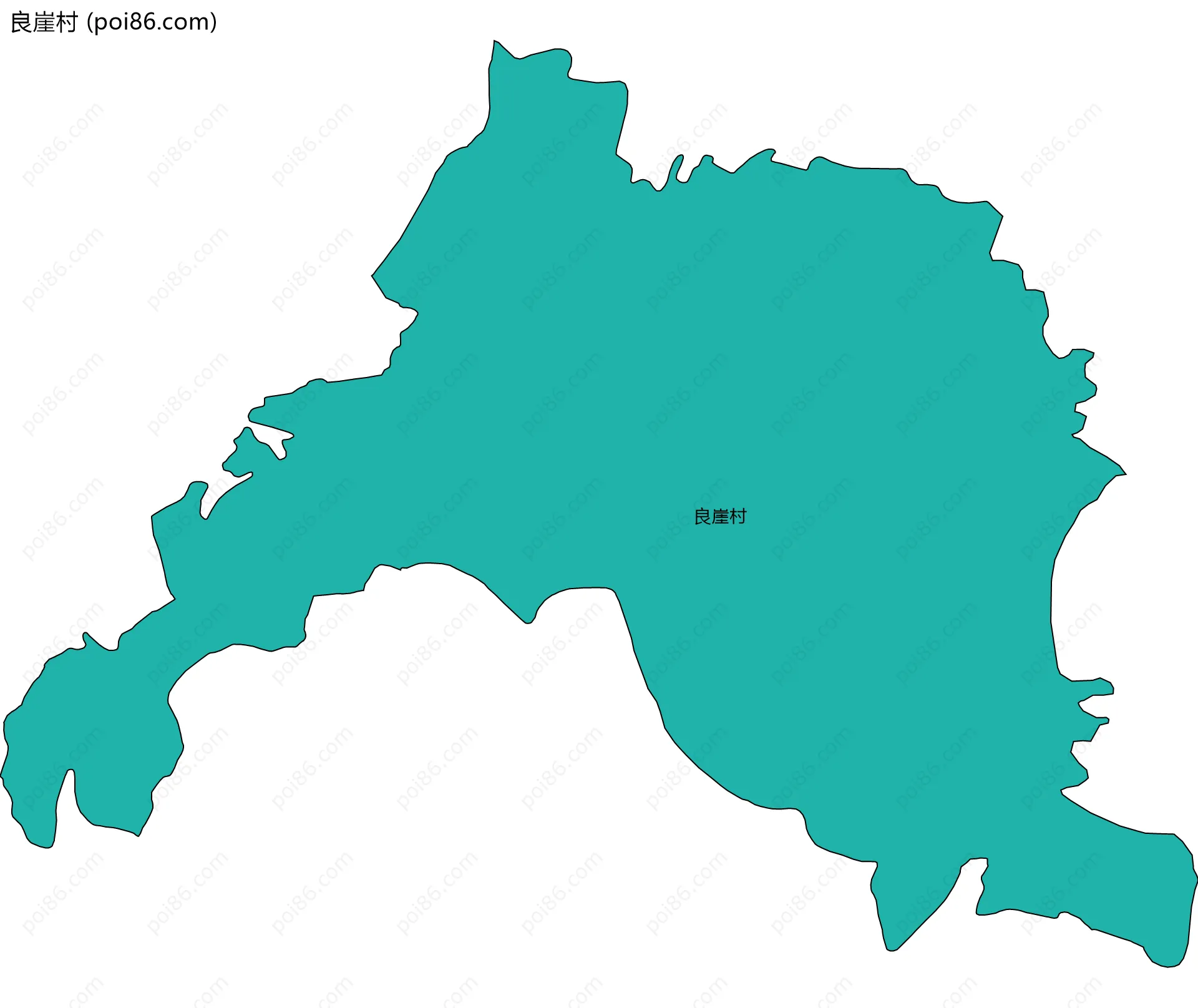 良崖村边界地图