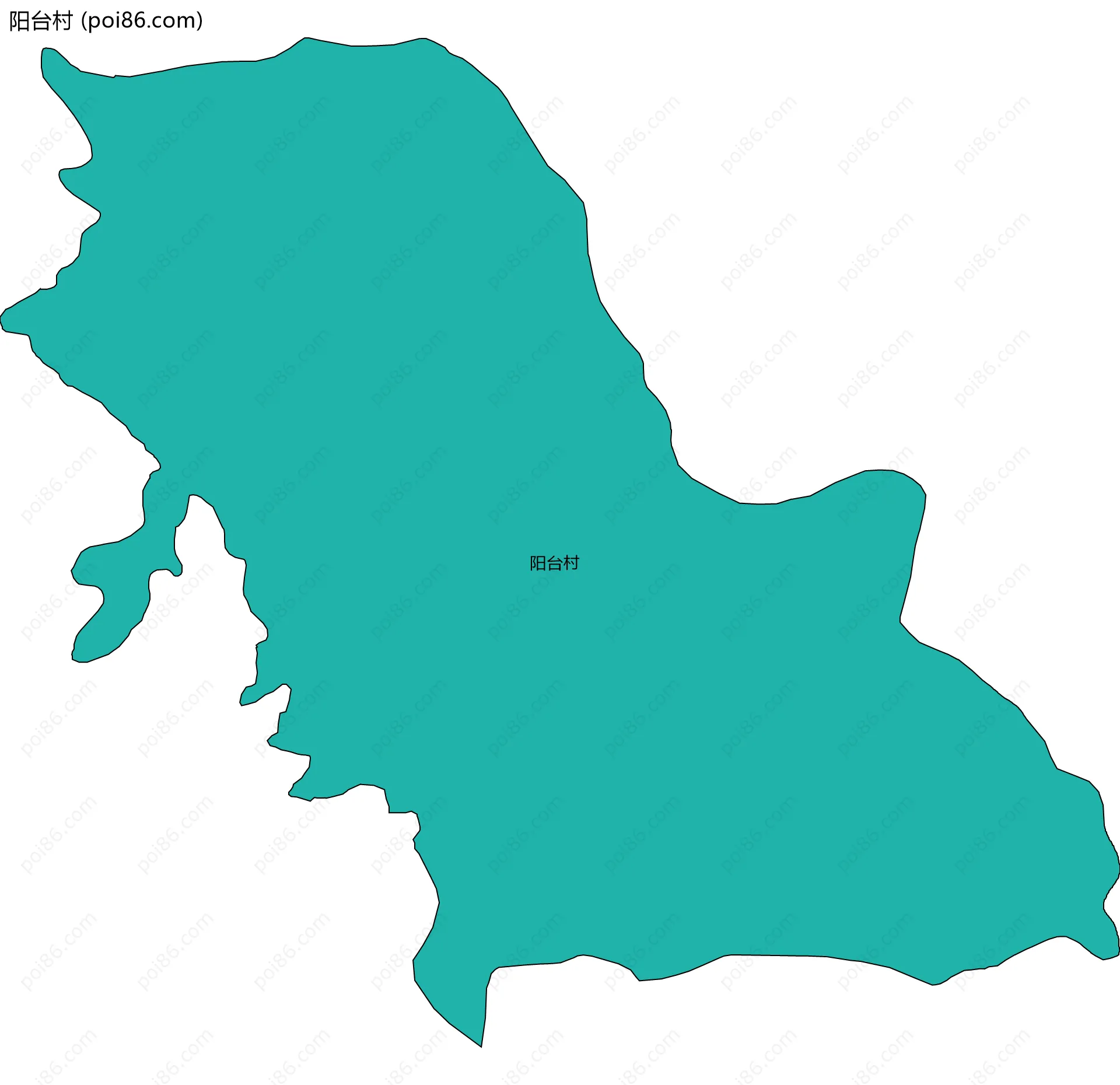 阳台村边界地图