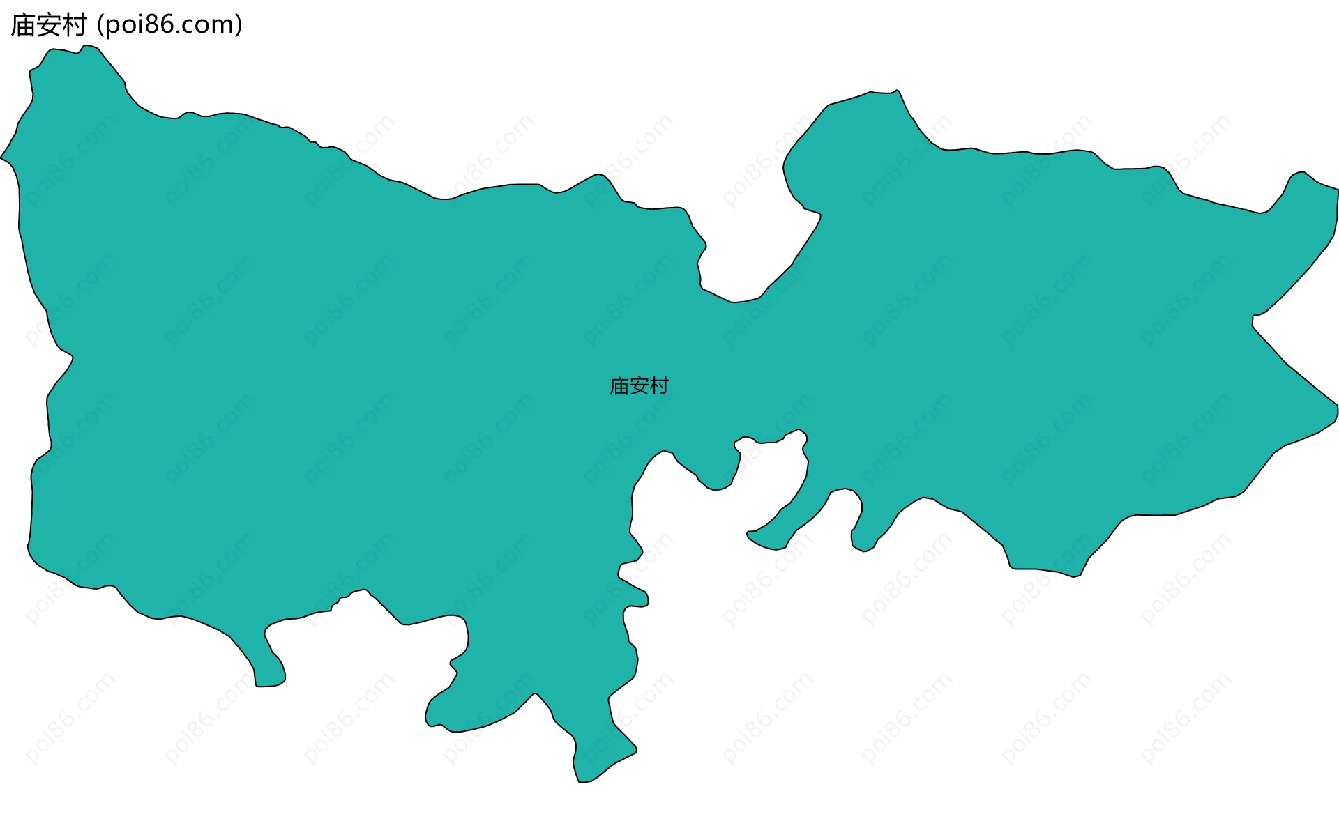 庙安村边界地图