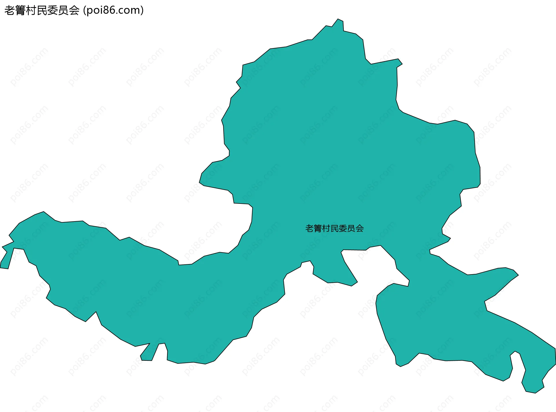 老箐村民委员会边界地图