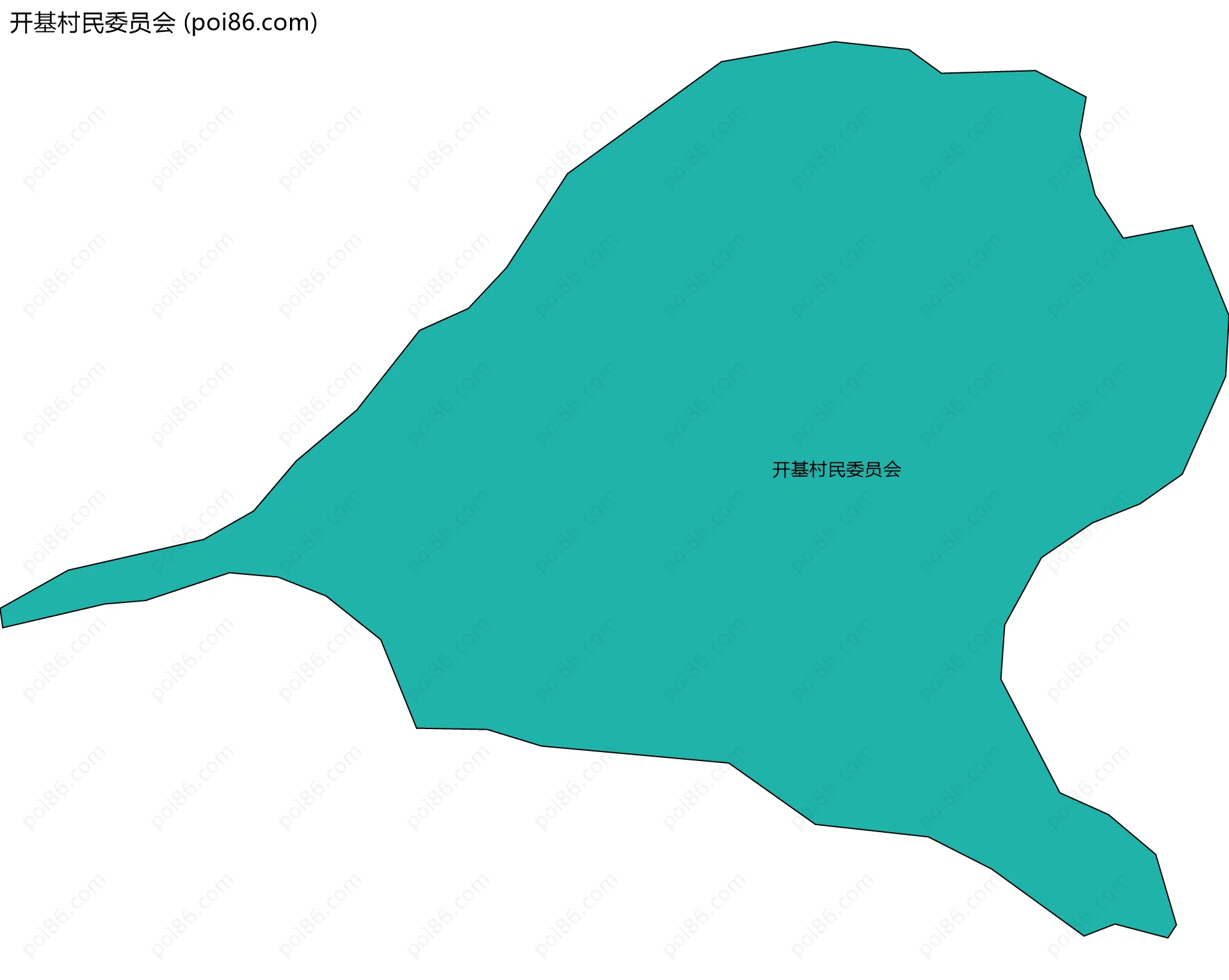 开基村民委员会边界地图