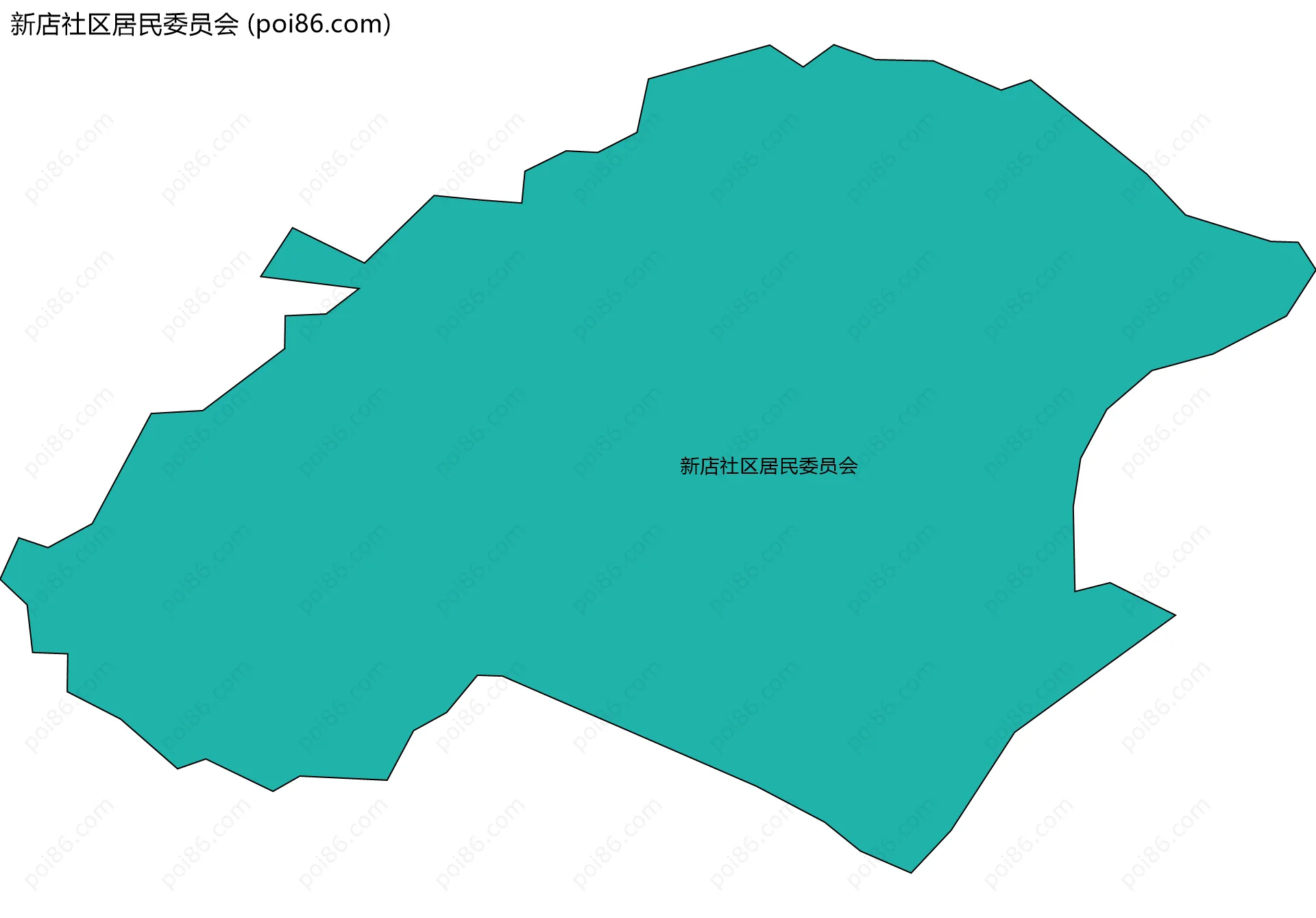 新店社区居民委员会边界地图
