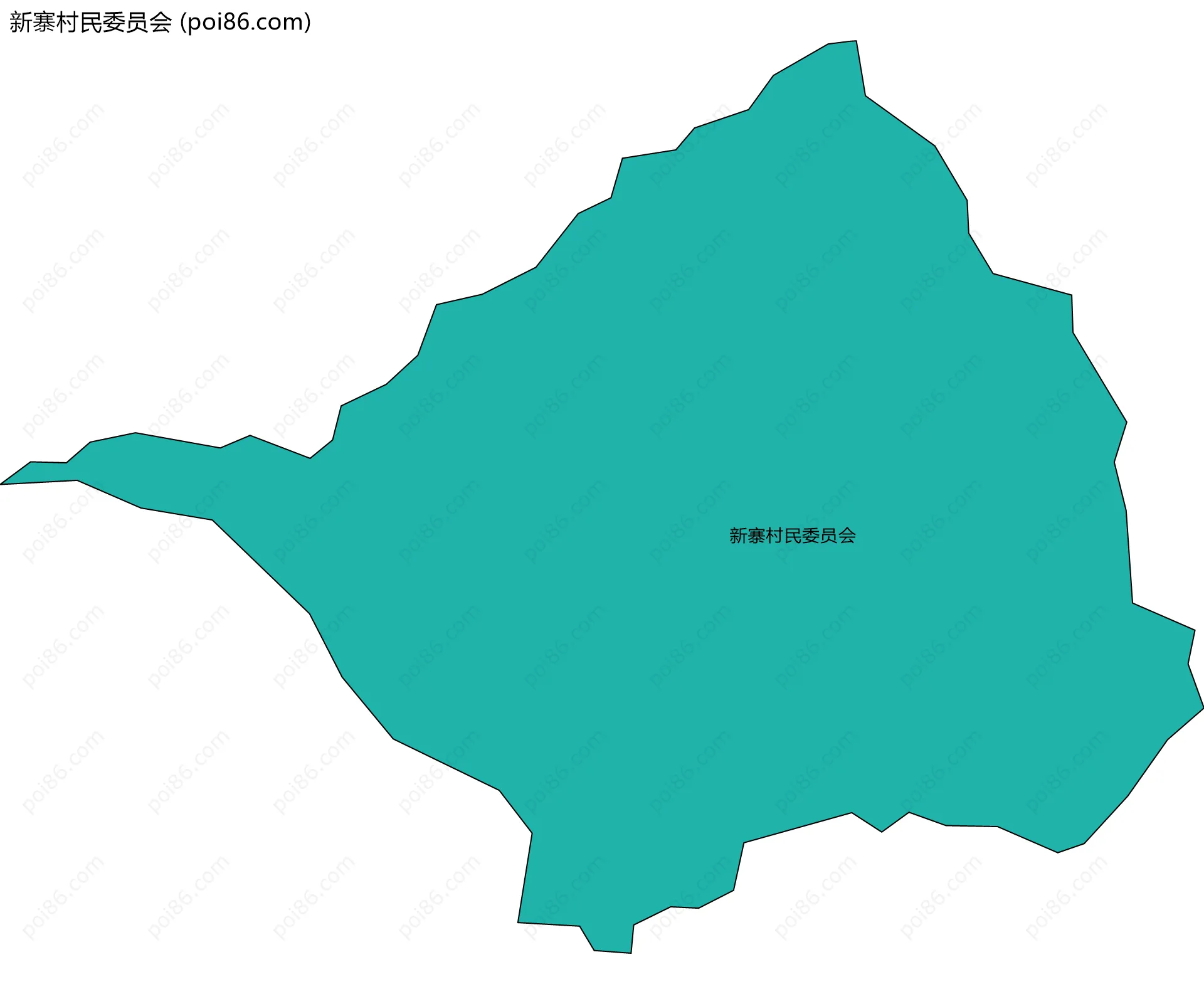 新寨村民委员会边界地图