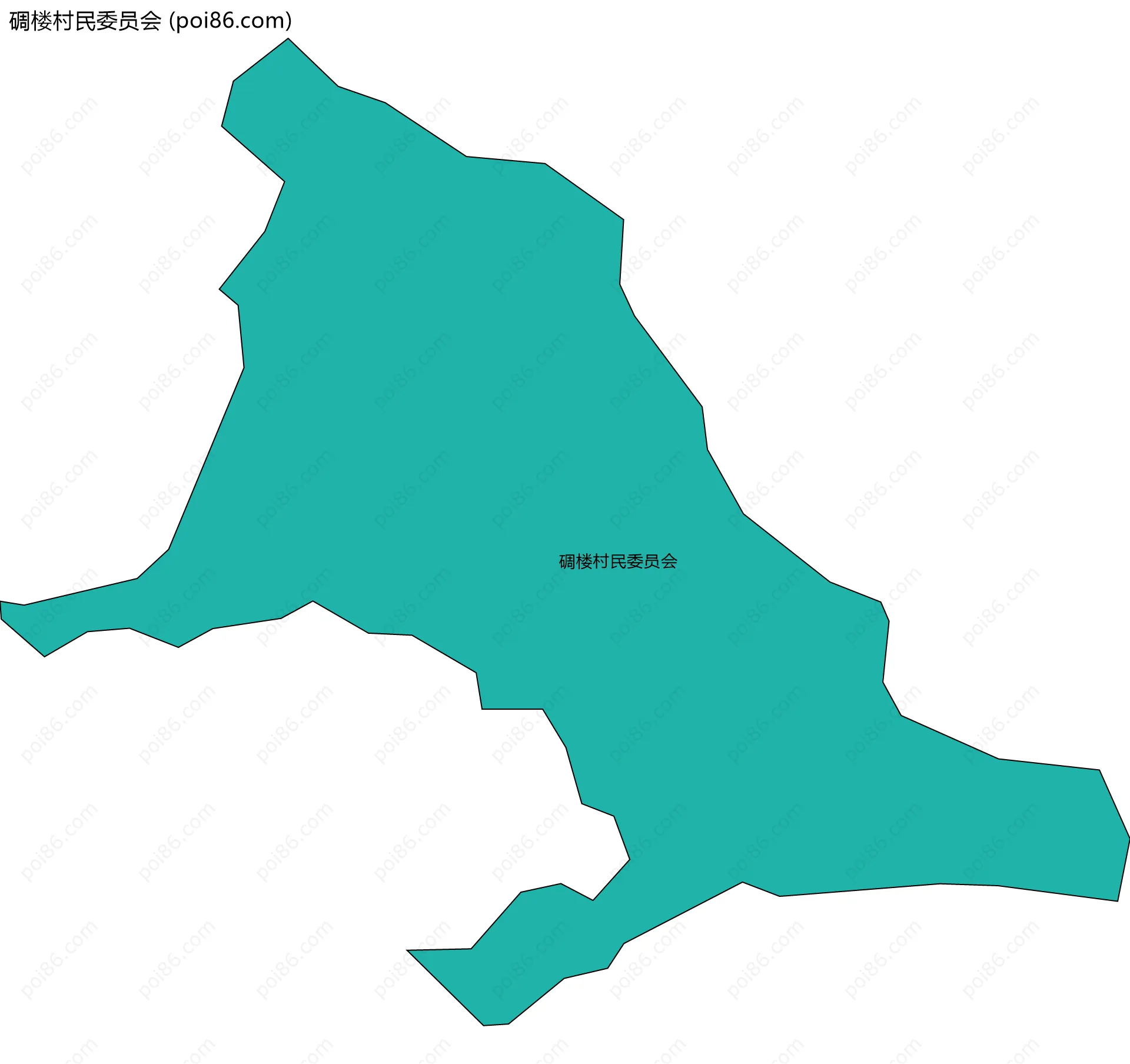 碉楼村民委员会边界地图