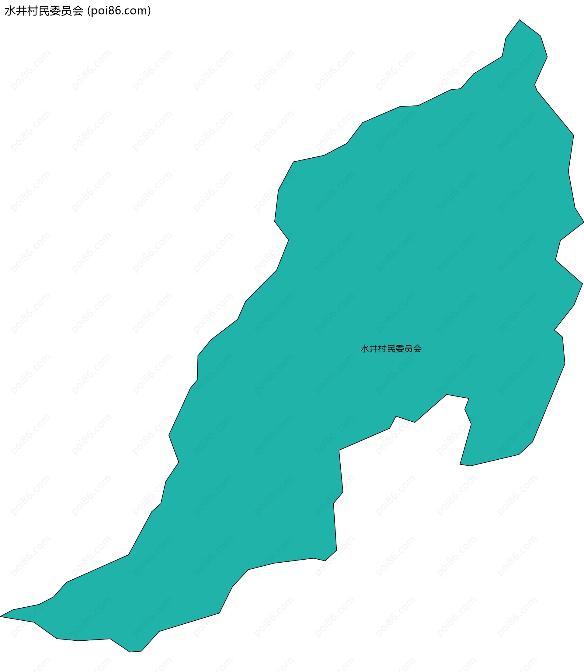 水井村民委员会边界地图