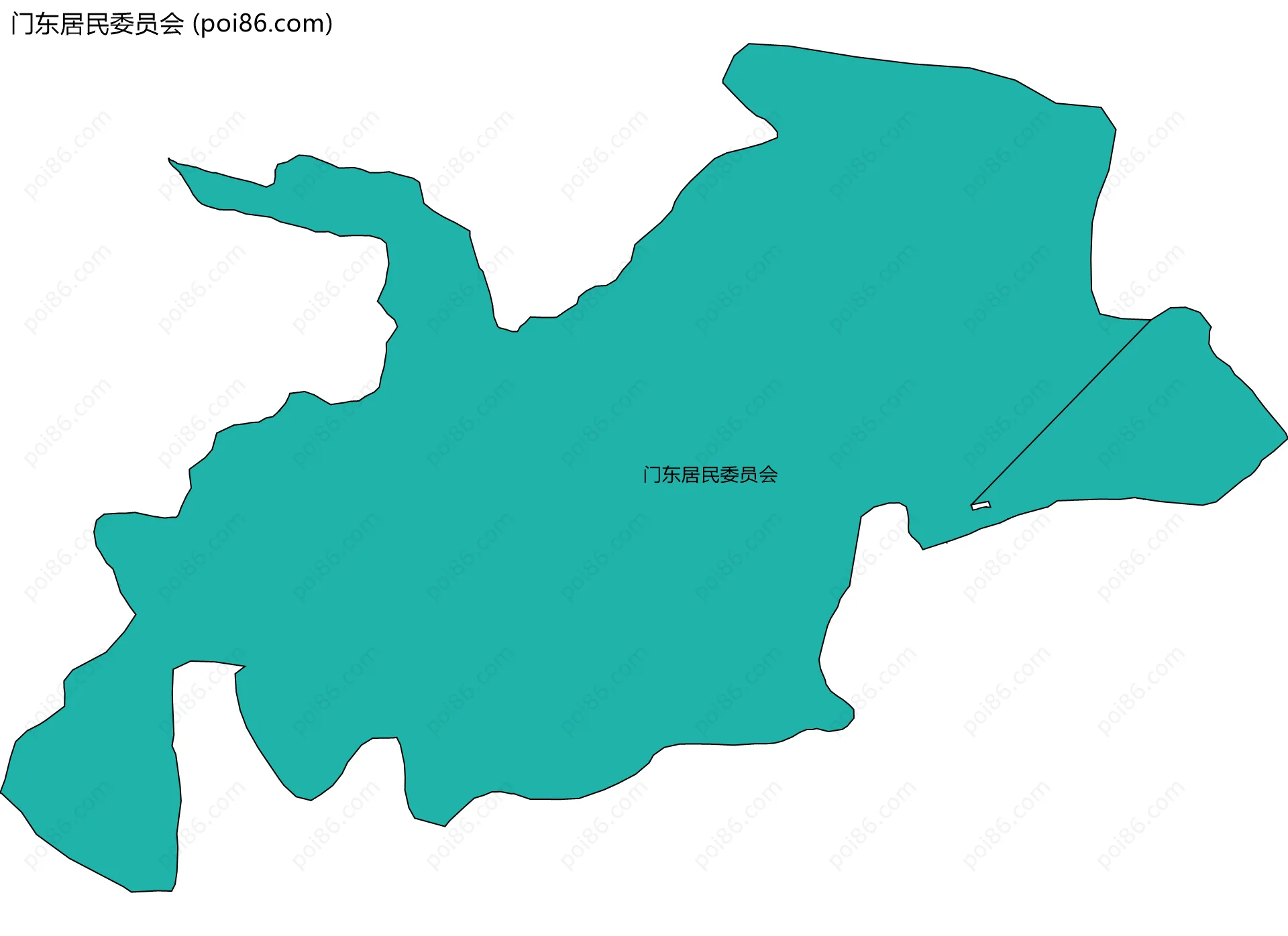 门东居民委员会边界地图