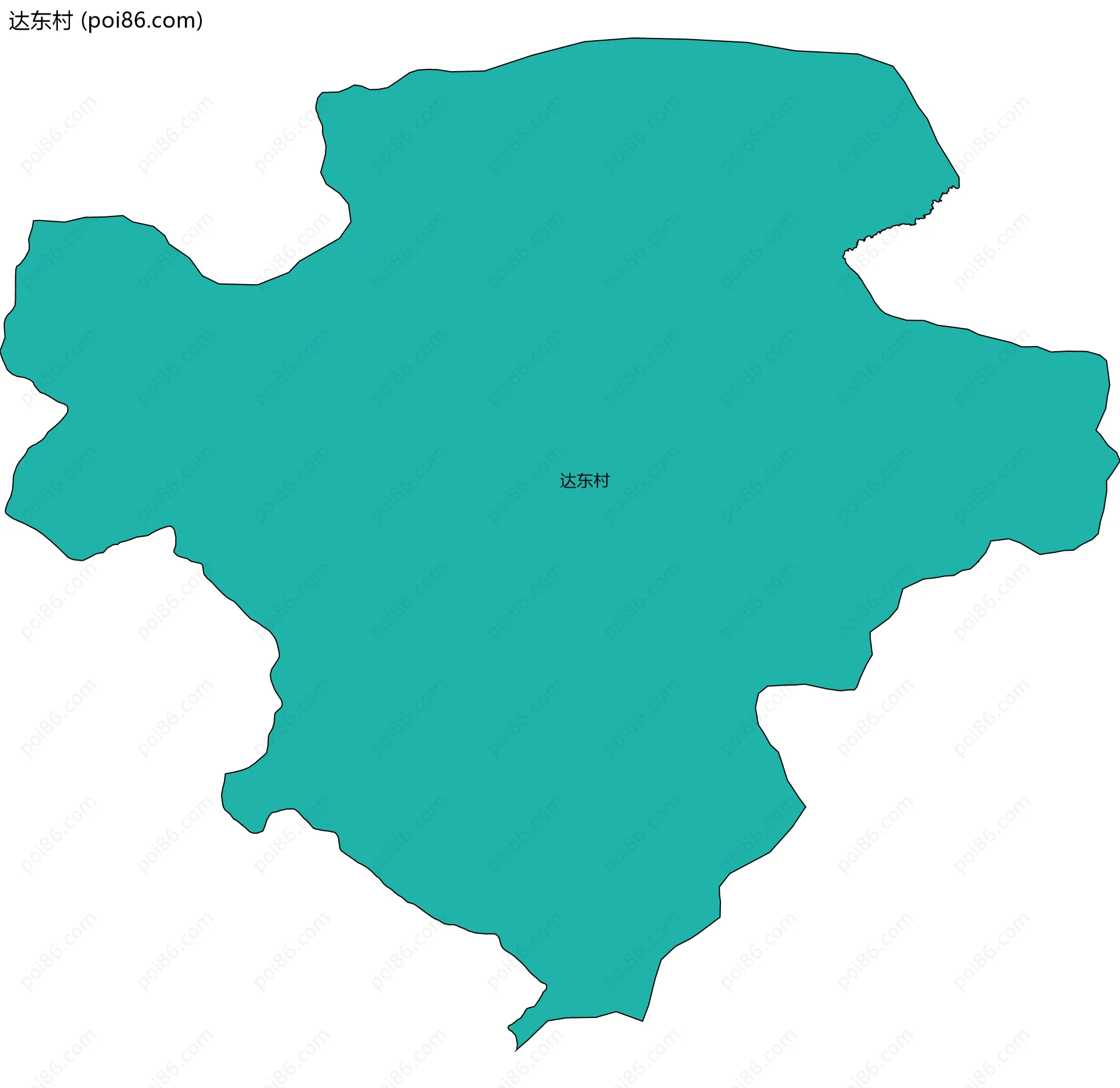 达东村边界地图