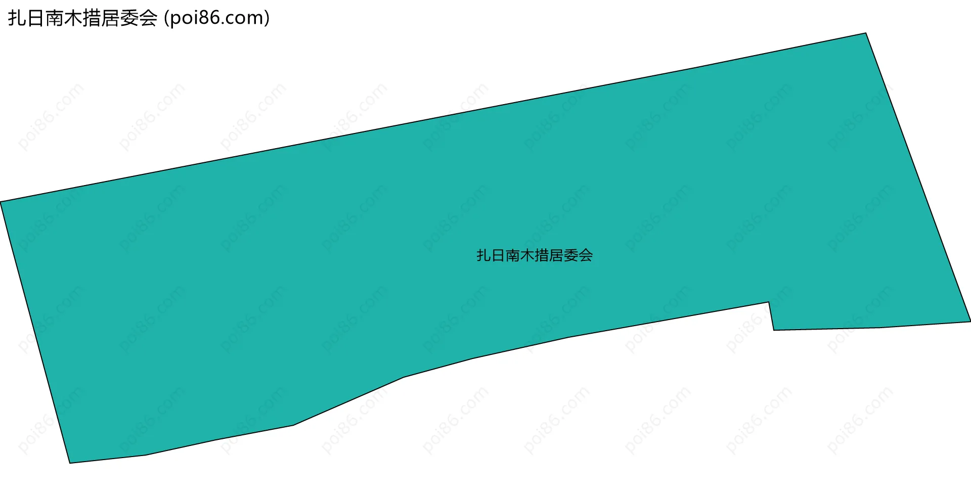 扎日南木措居委会边界地图