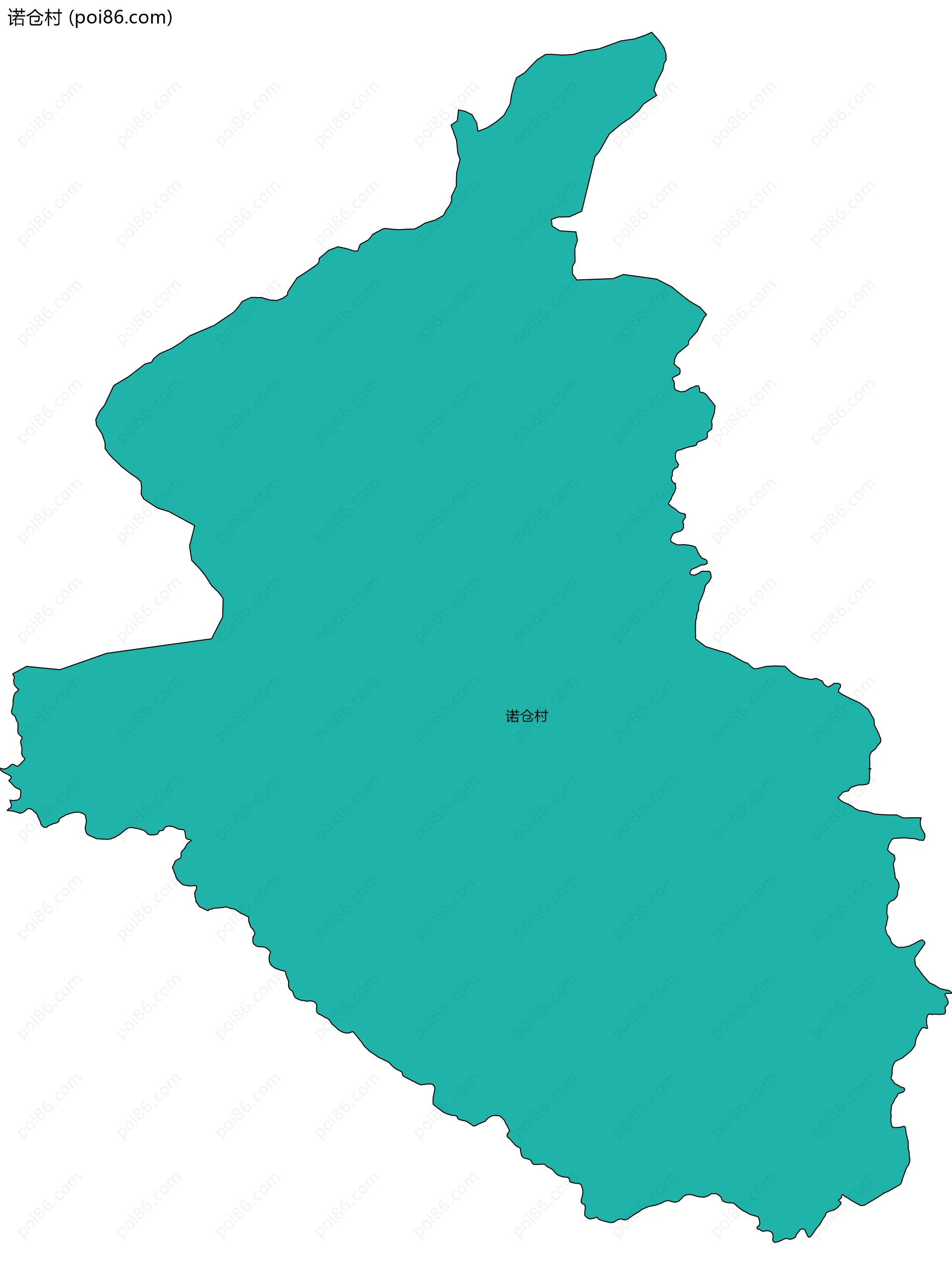 诺仓村边界地图