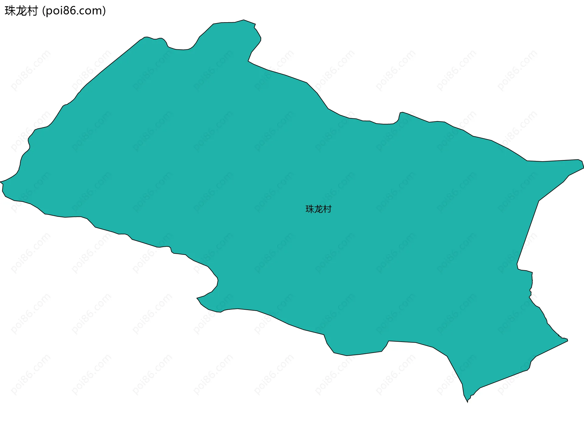 珠龙村边界地图