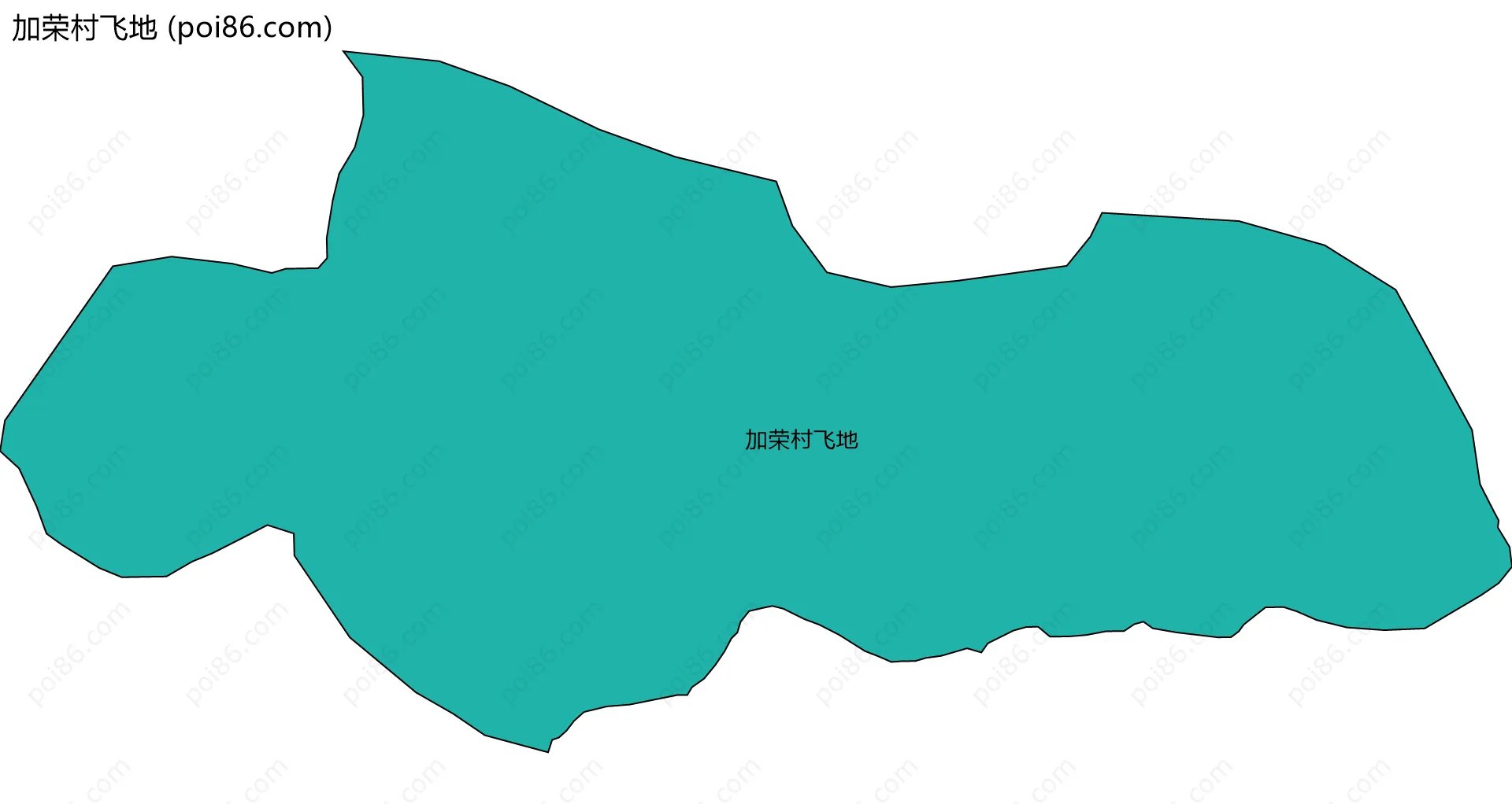 加荣村飞地边界地图
