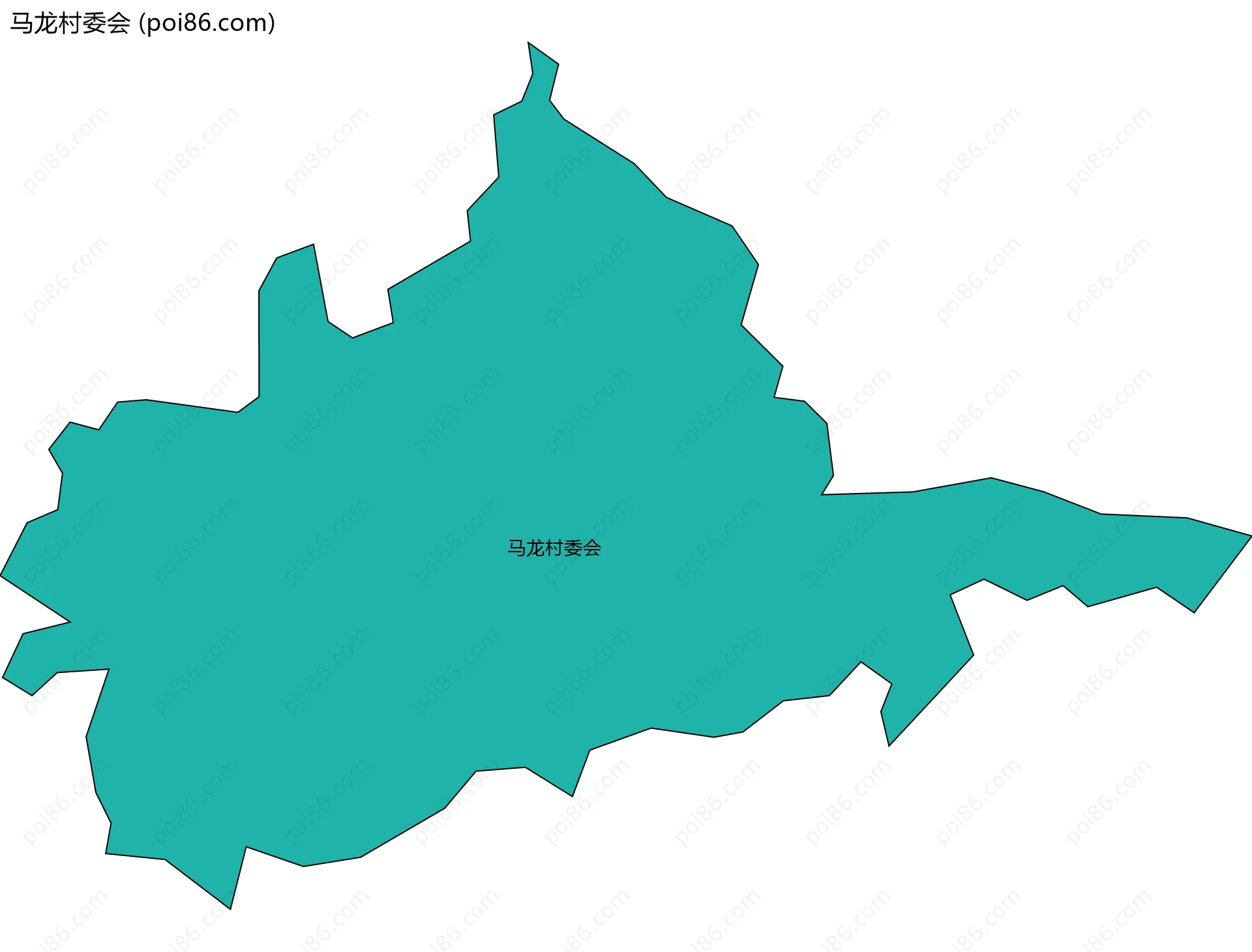 马龙村委会边界地图