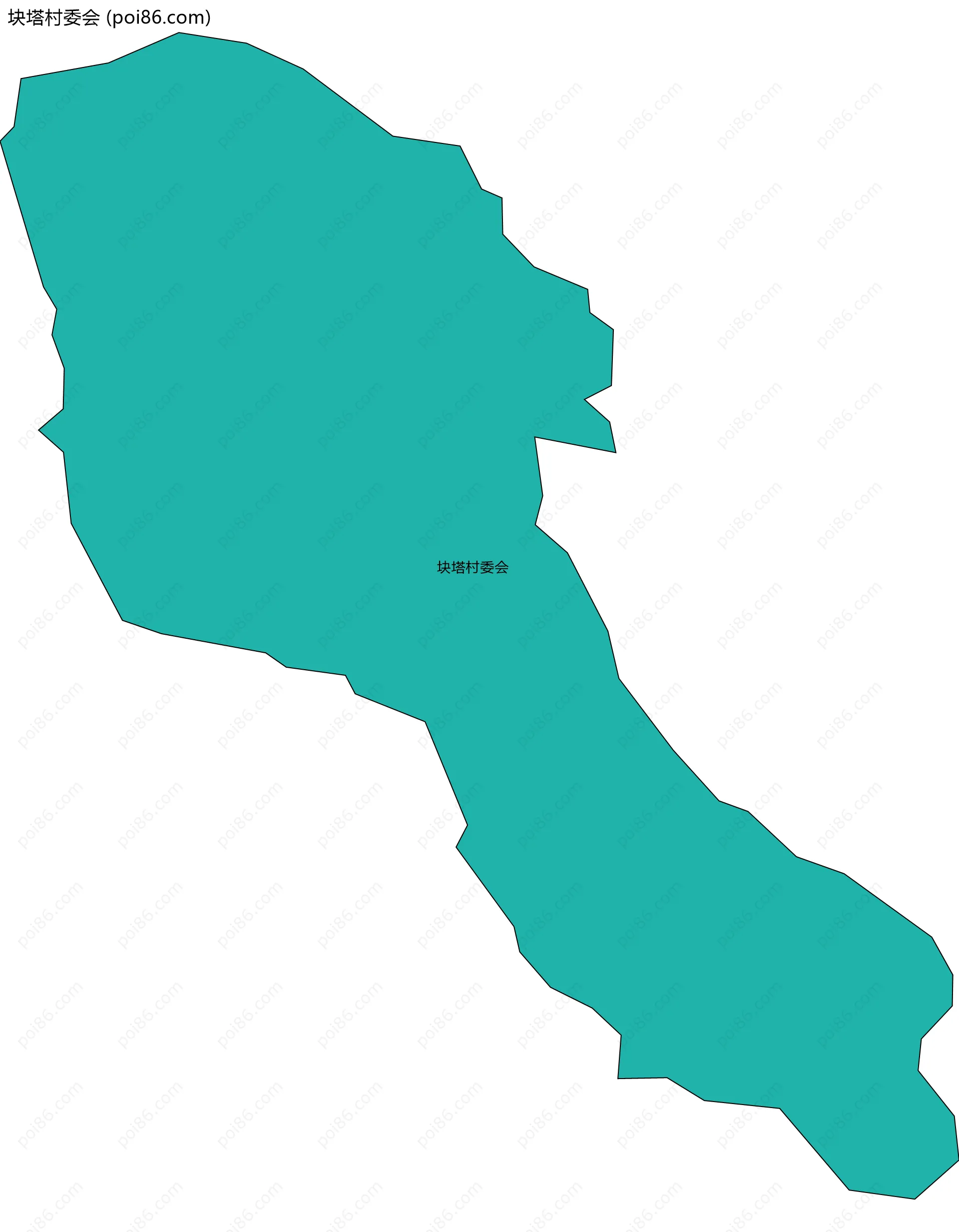 块塔村委会边界地图