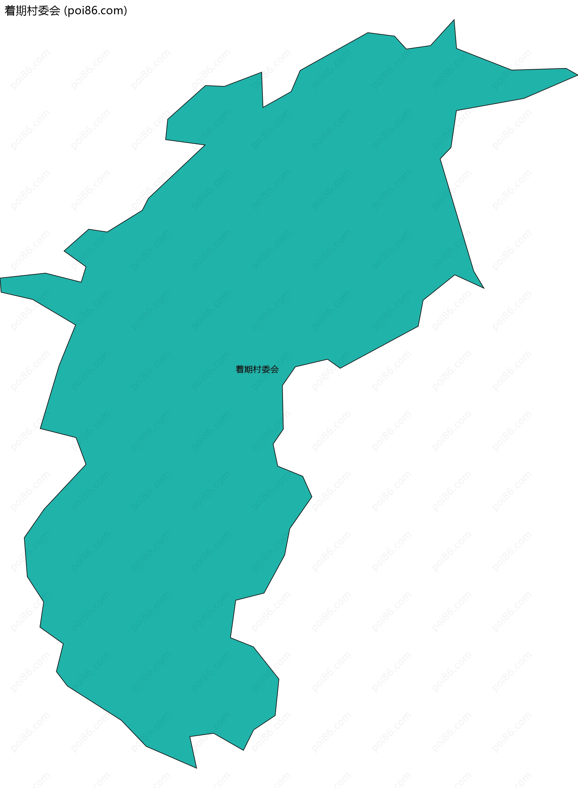 着期村委会边界地图