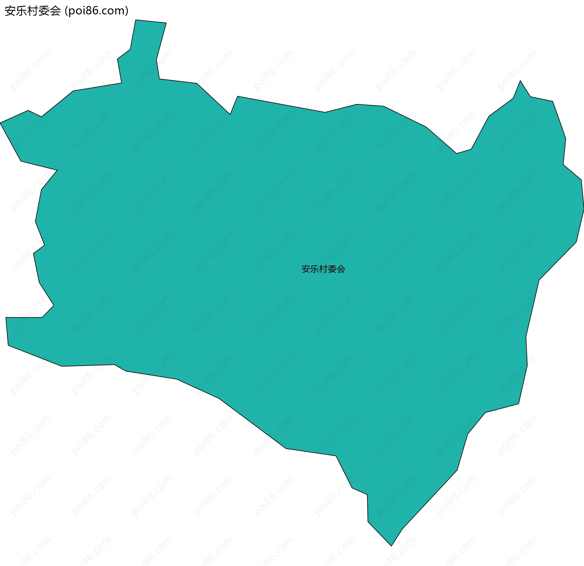 安乐村委会边界地图
