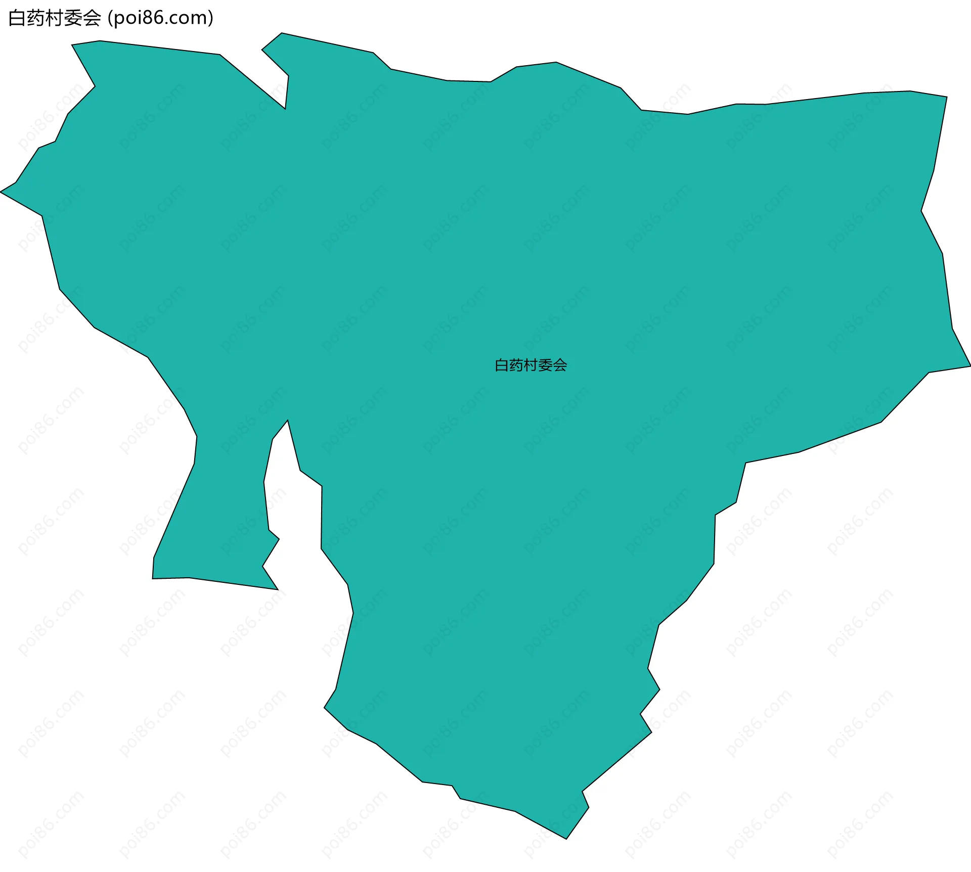 白药村委会边界地图
