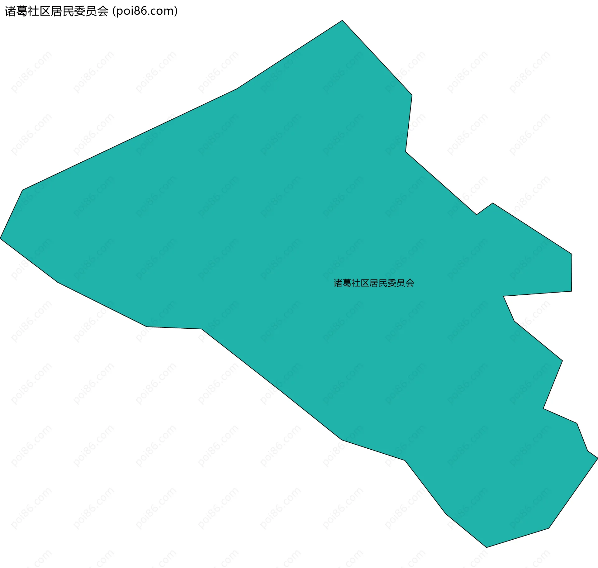 诸葛社区居民委员会边界地图