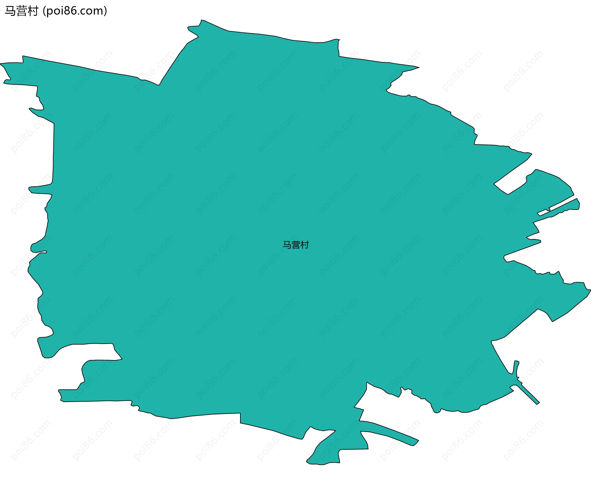 马营村边界地图