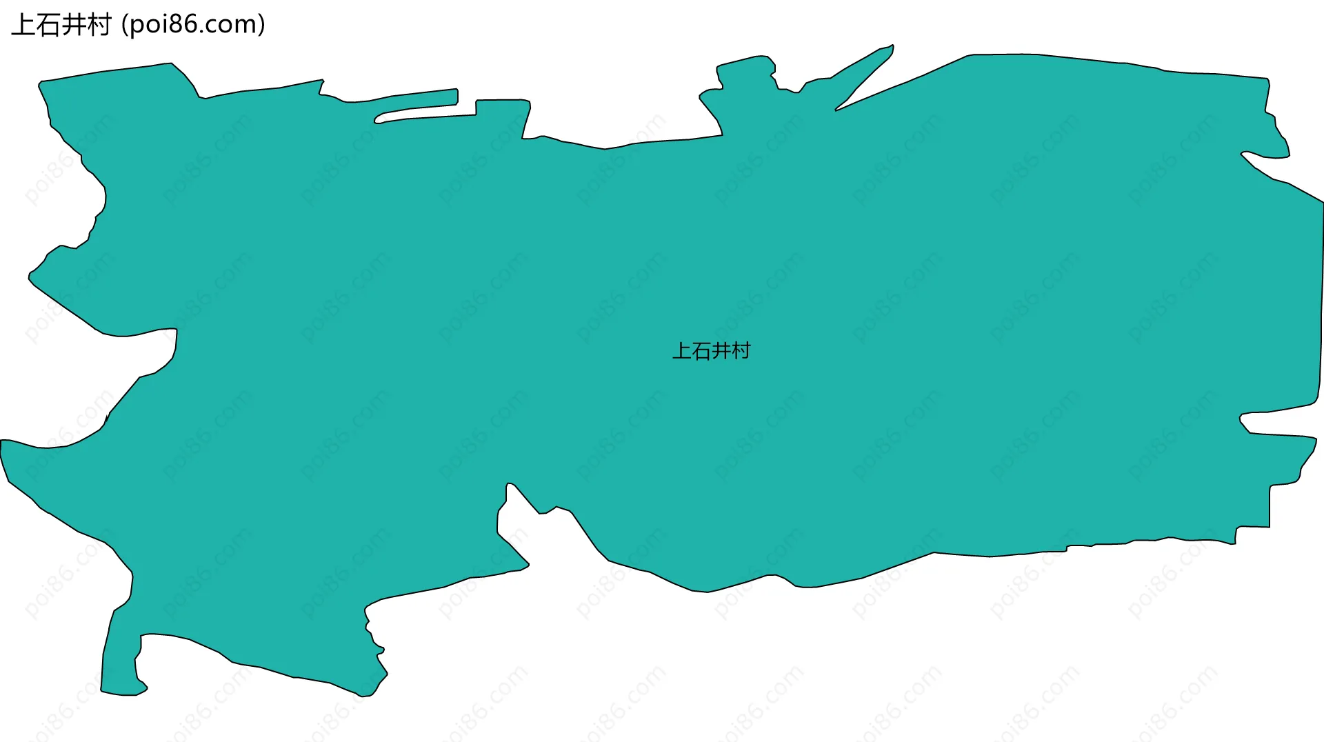 上石井村边界地图
