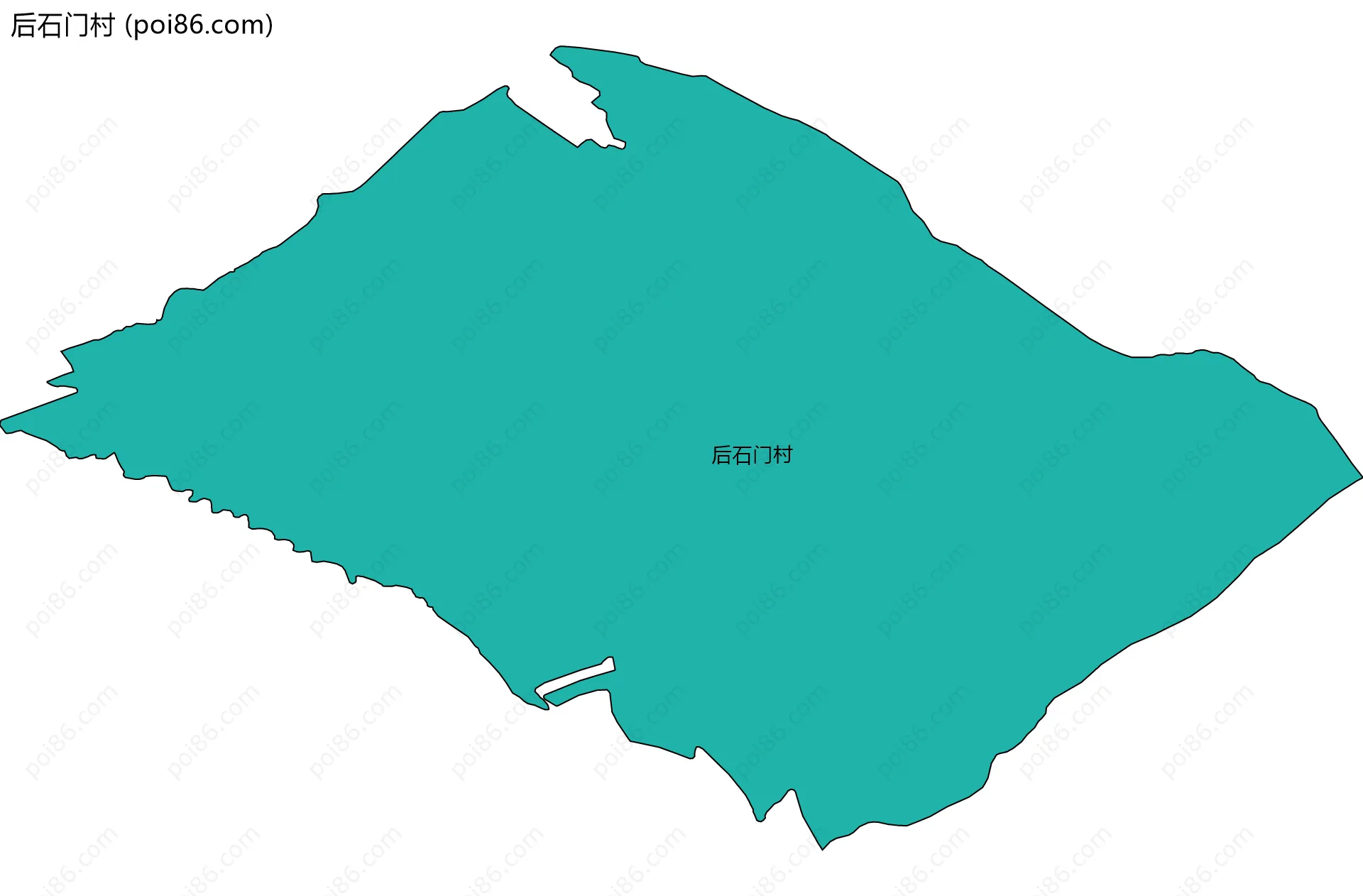 后石门村边界地图