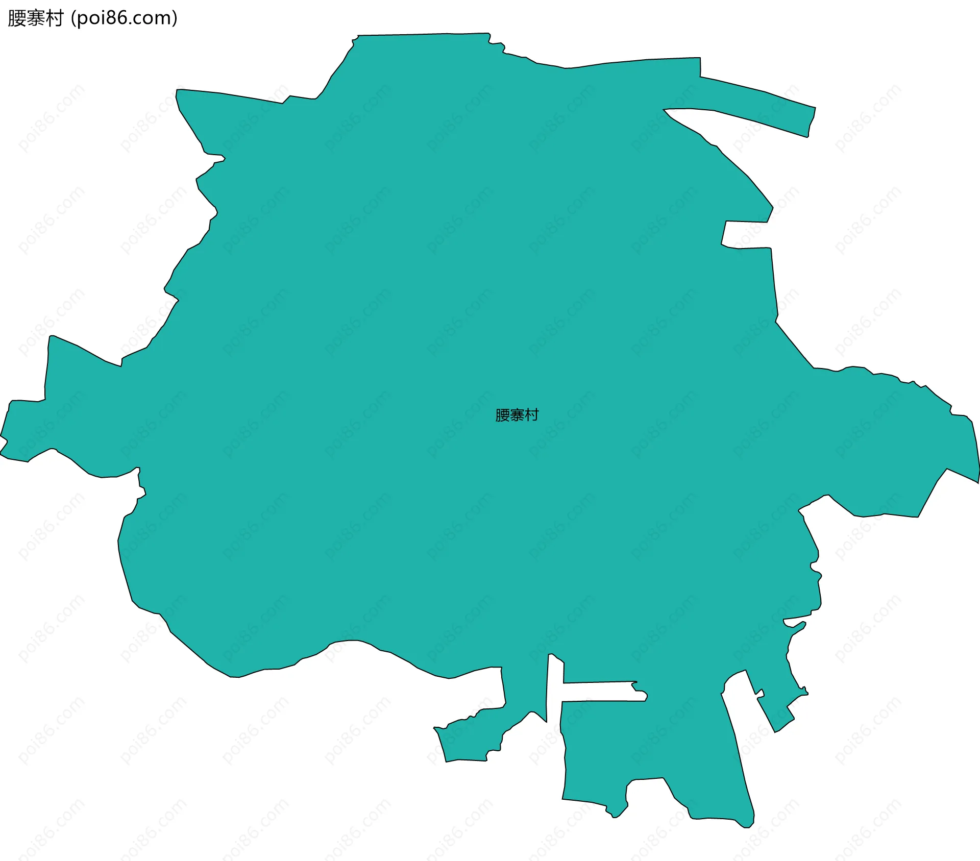 腰寨村边界地图