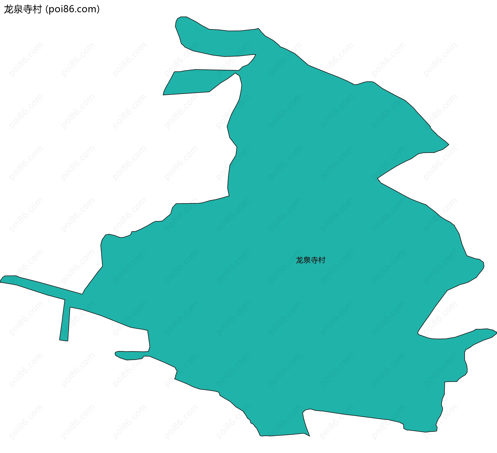 龙泉寺村边界地图