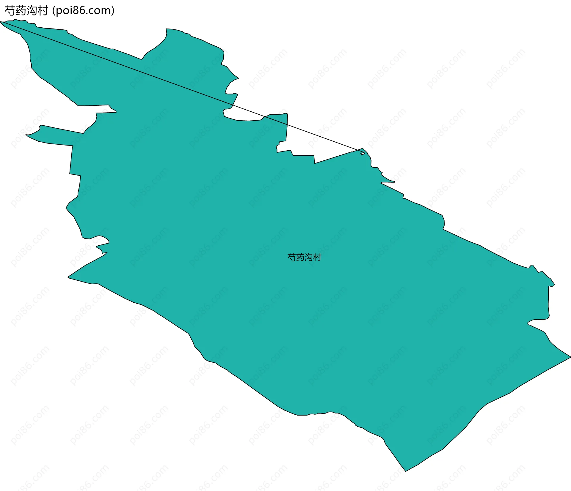 芍药沟村边界地图