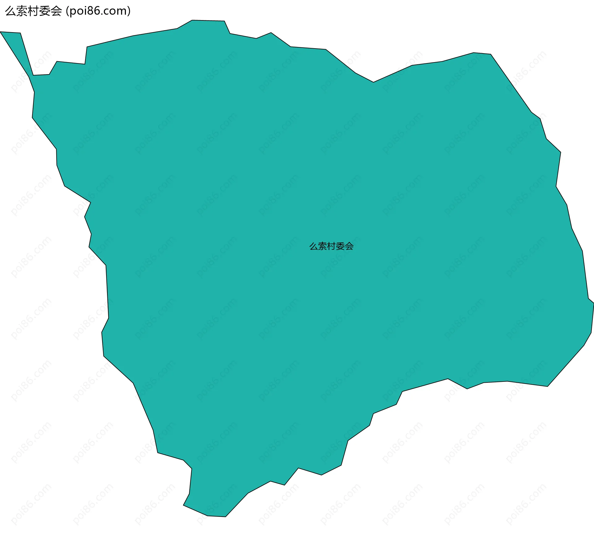 么索村委会边界地图