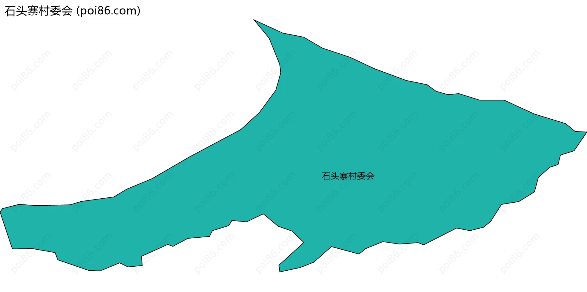 石头寨村委会边界地图