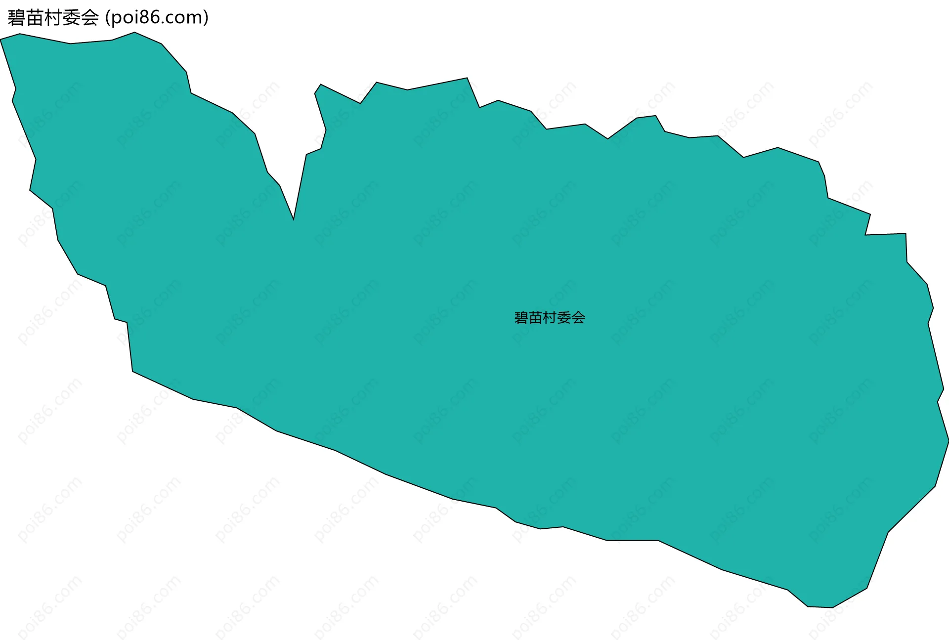 碧苗村委会边界地图