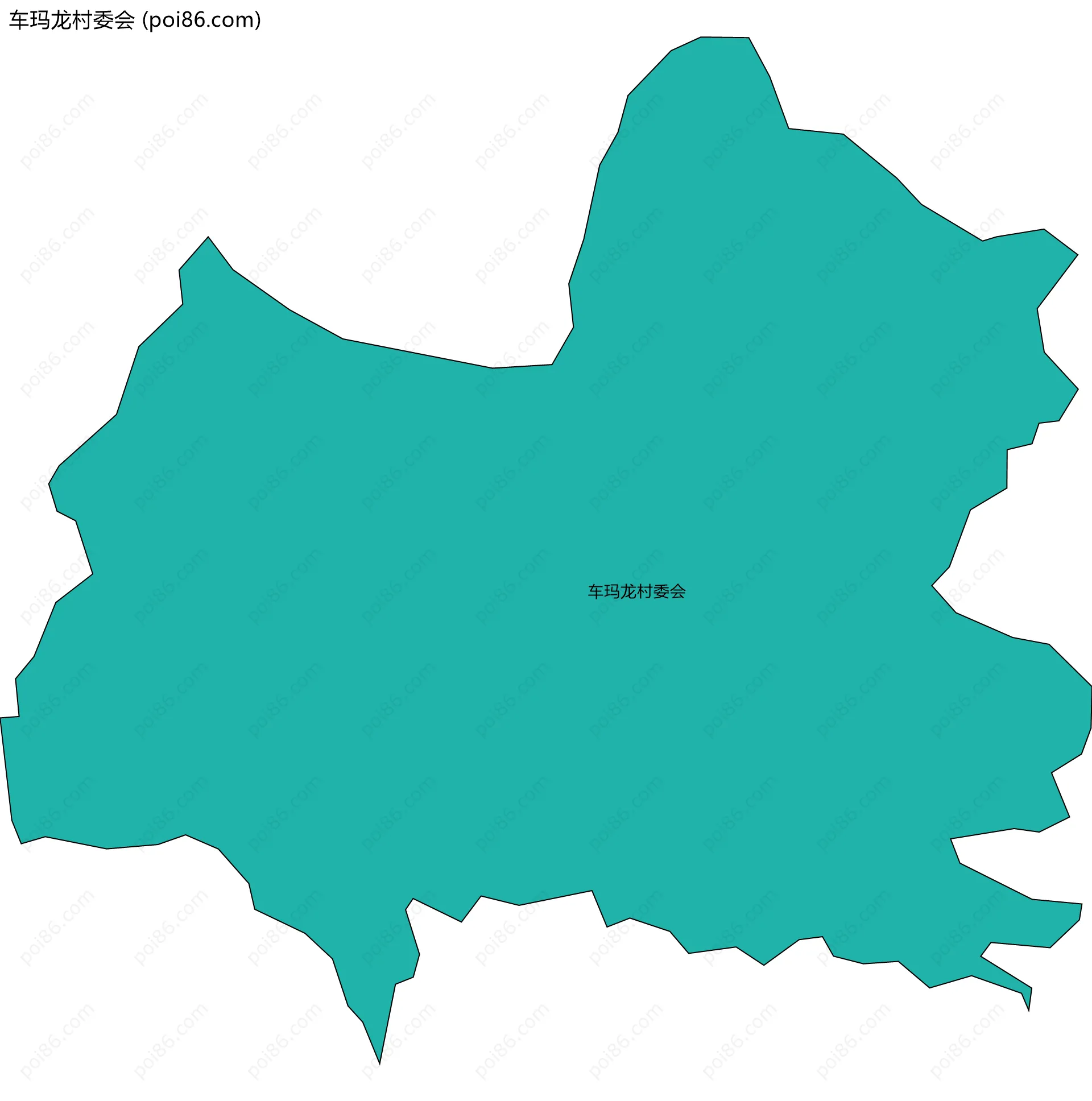 车玛龙村委会边界地图