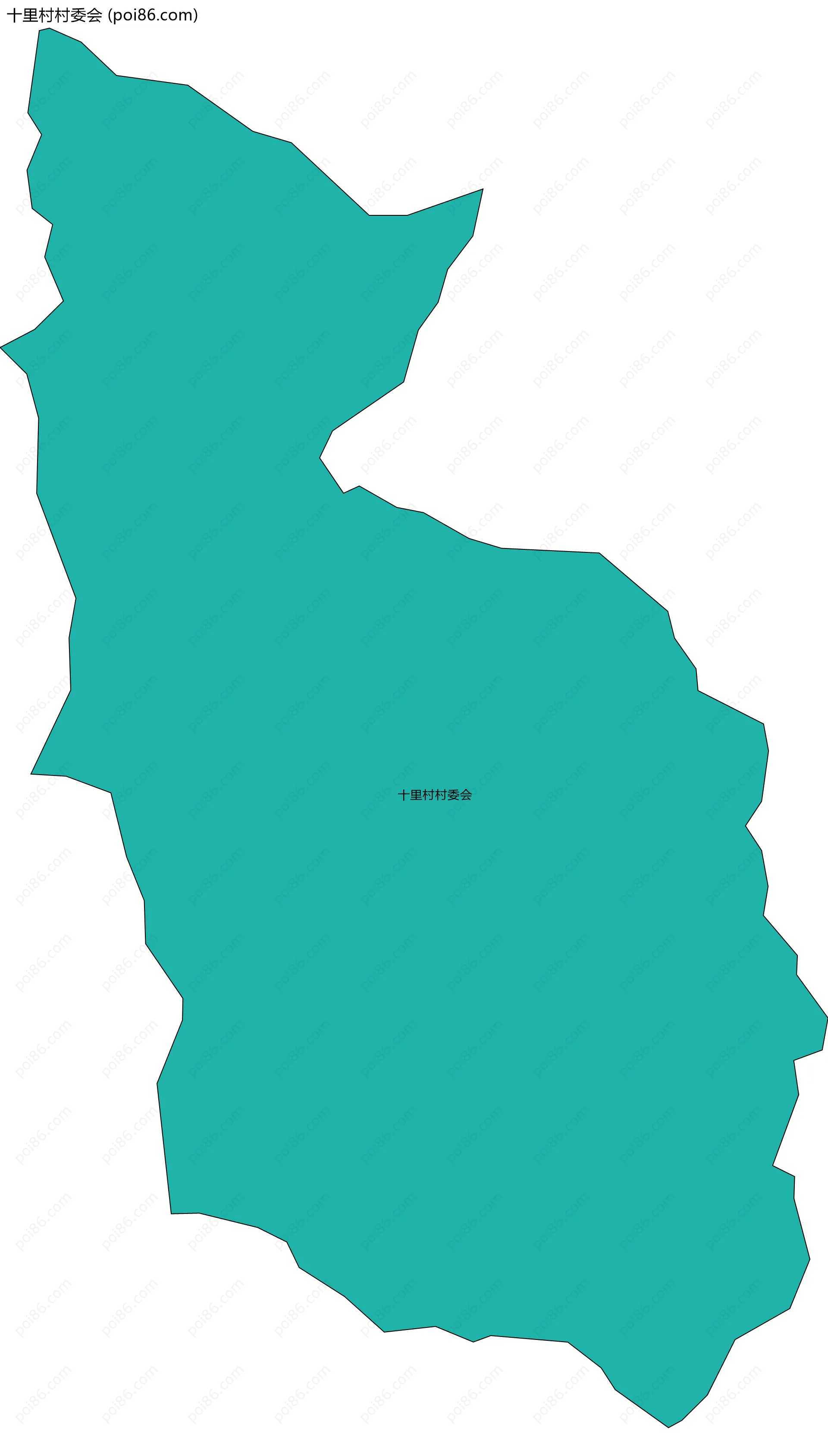 十里村村委会边界地图