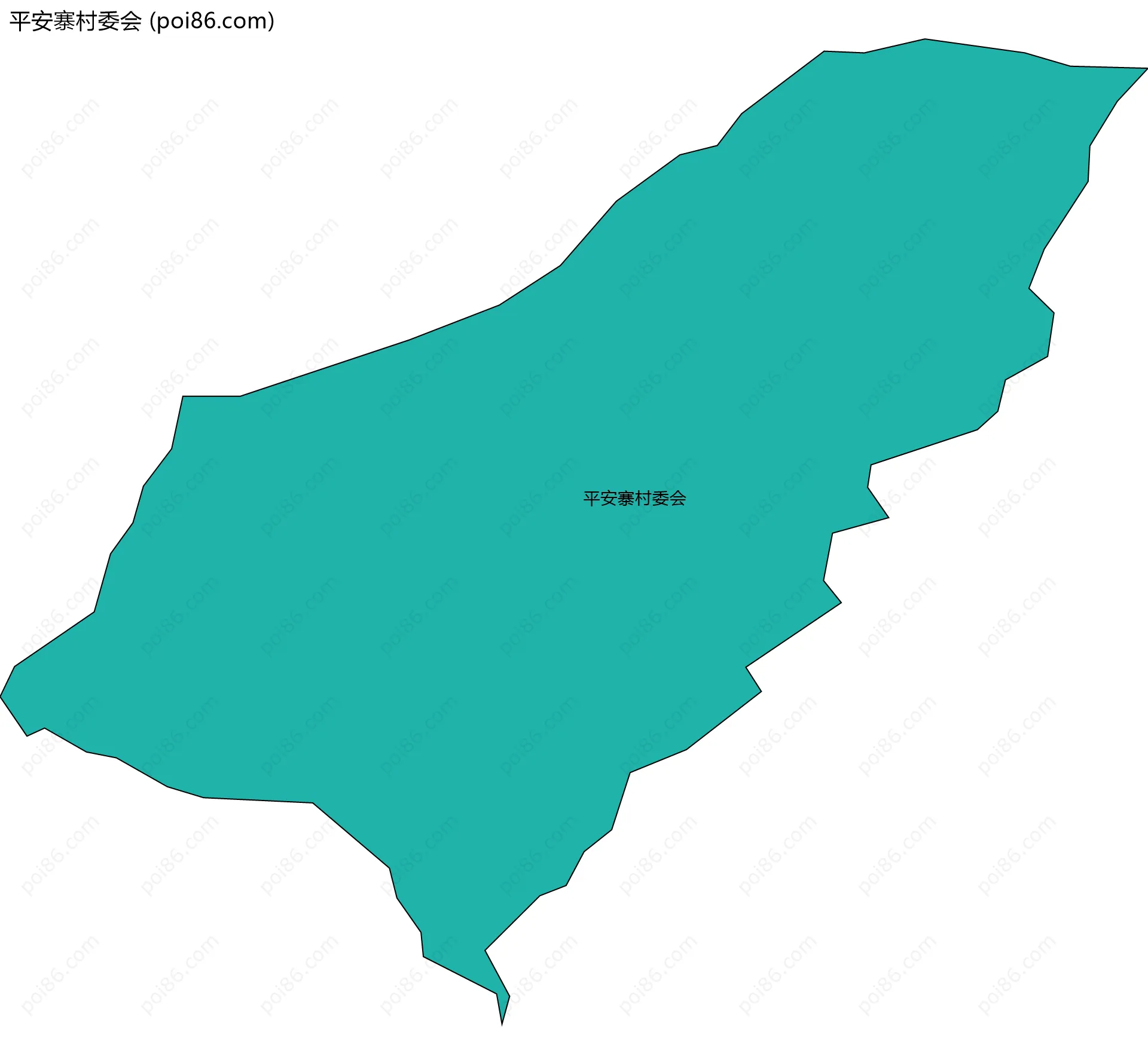 平安寨村委会边界地图