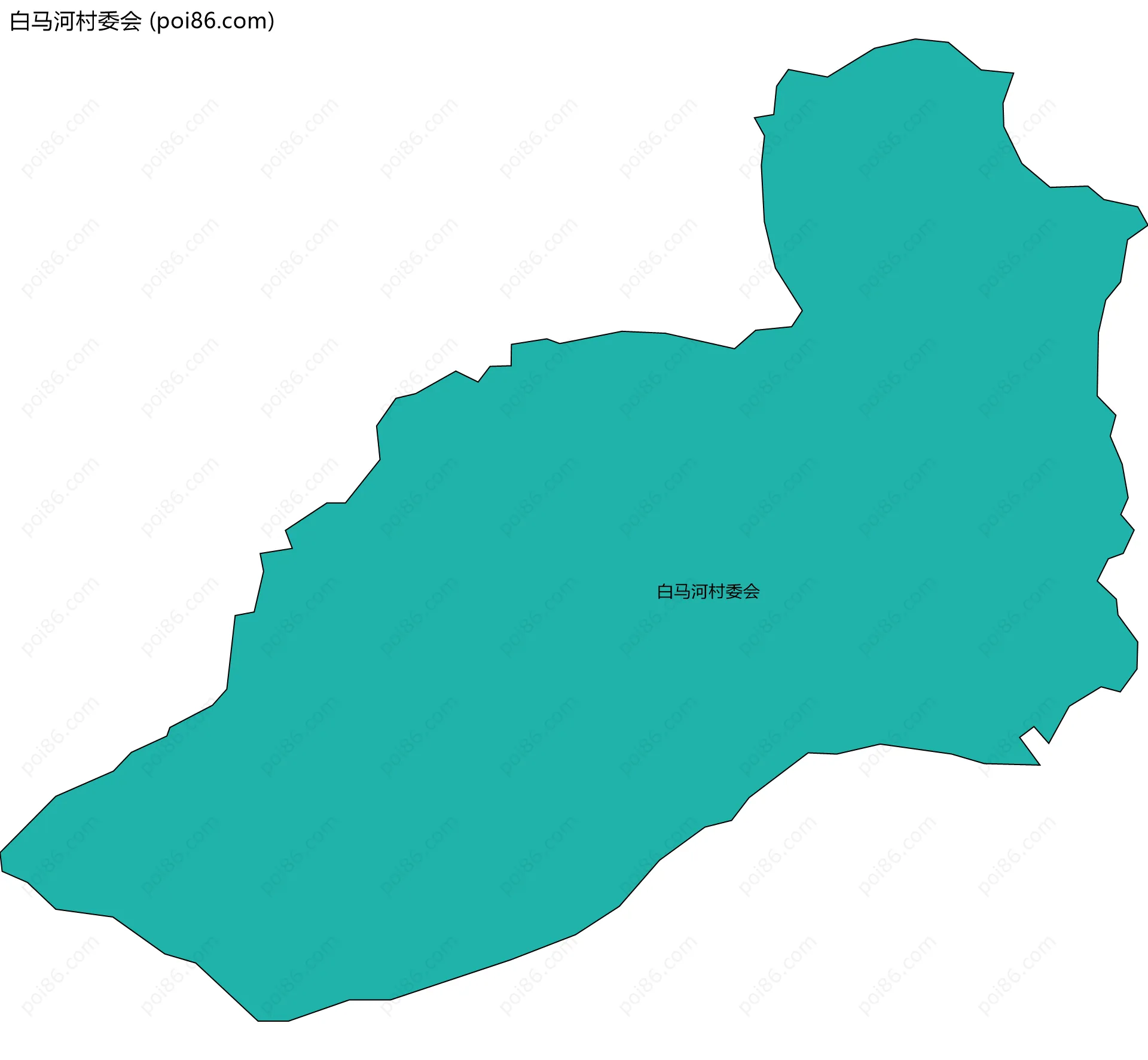 白马河村委会边界地图