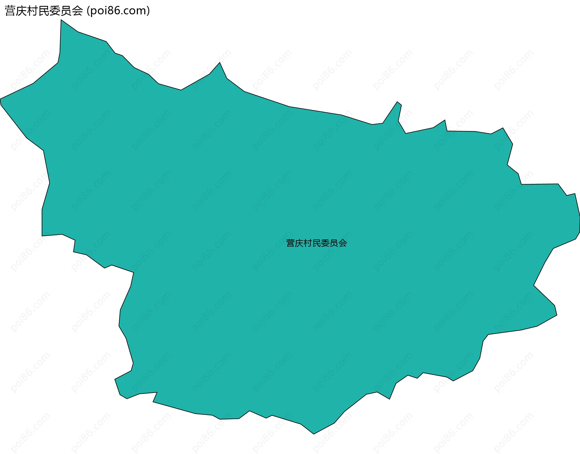 营庆村民委员会边界地图