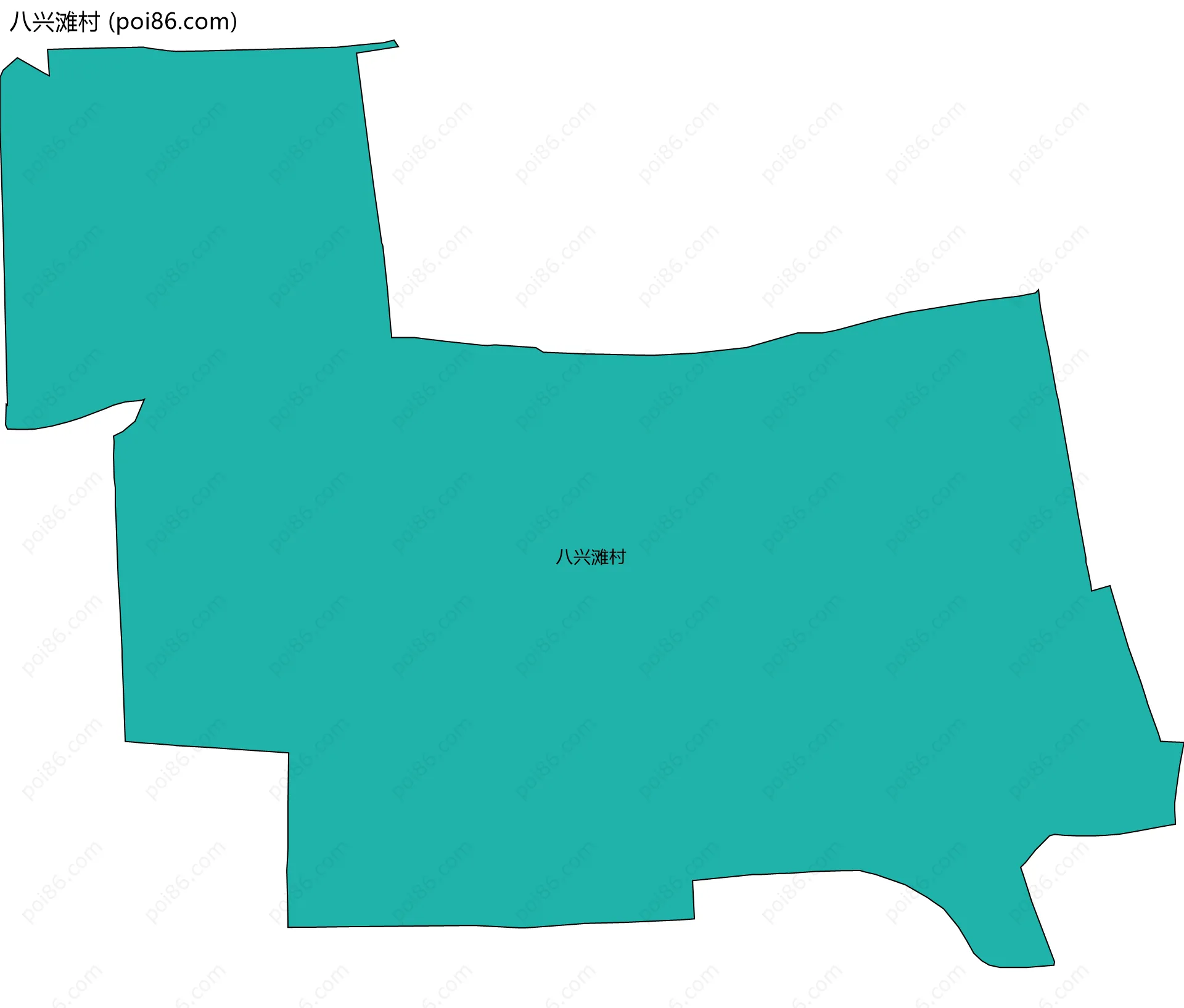 八兴滩村边界地图