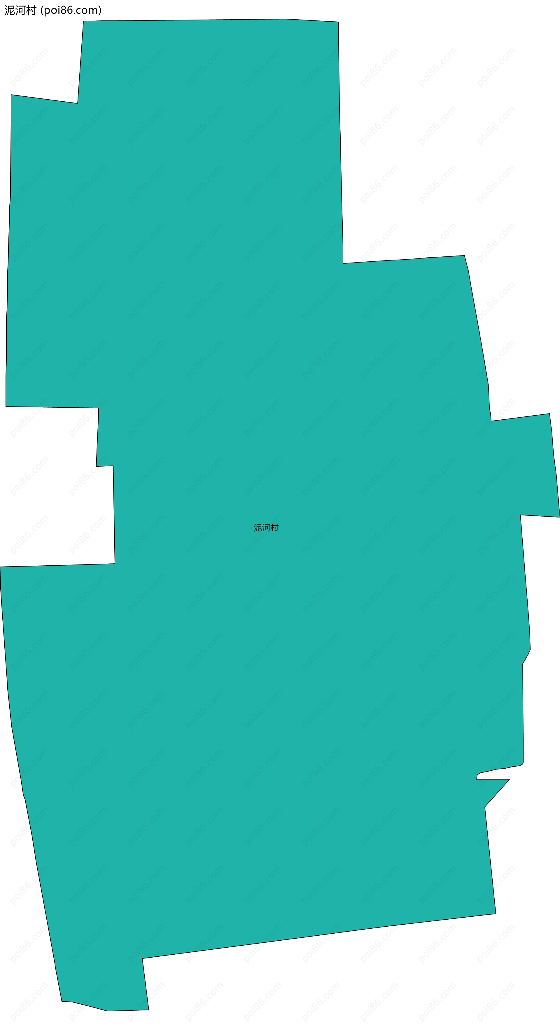 泥河村边界地图