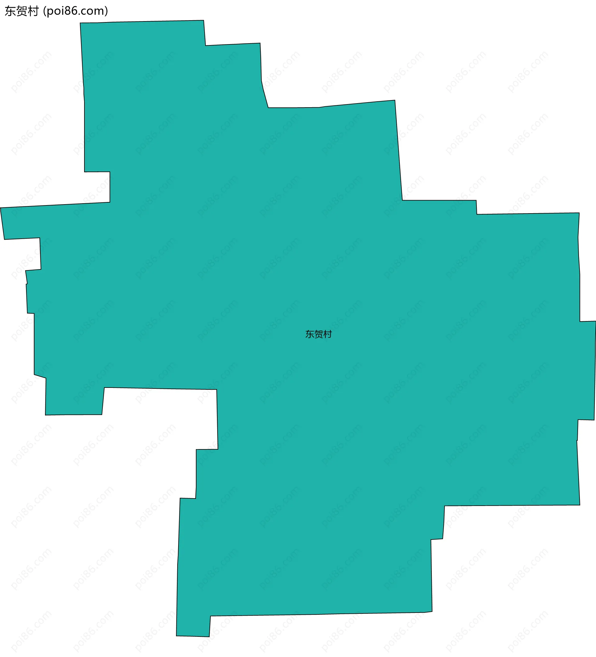 东贺村边界地图