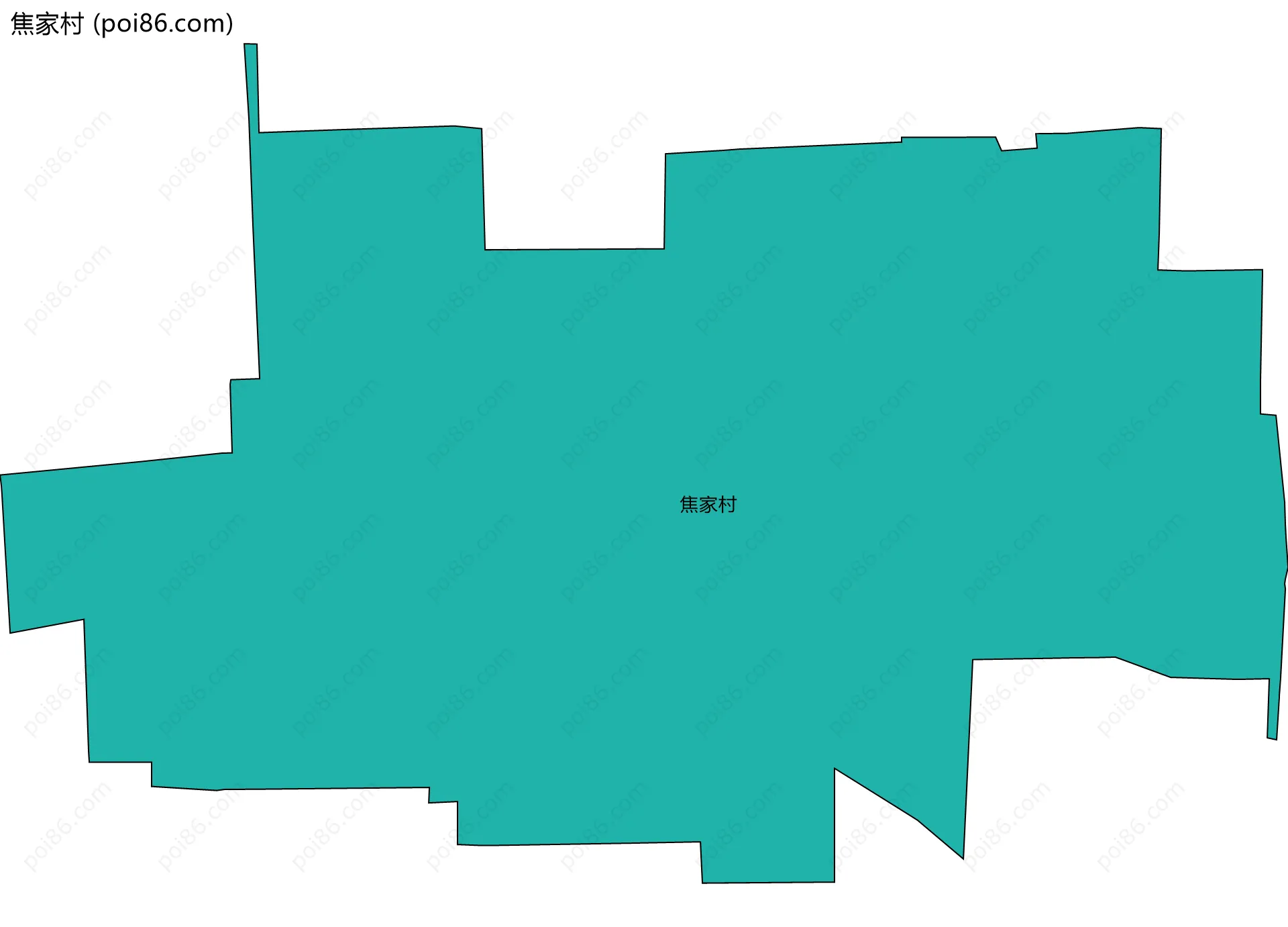 焦家村边界地图