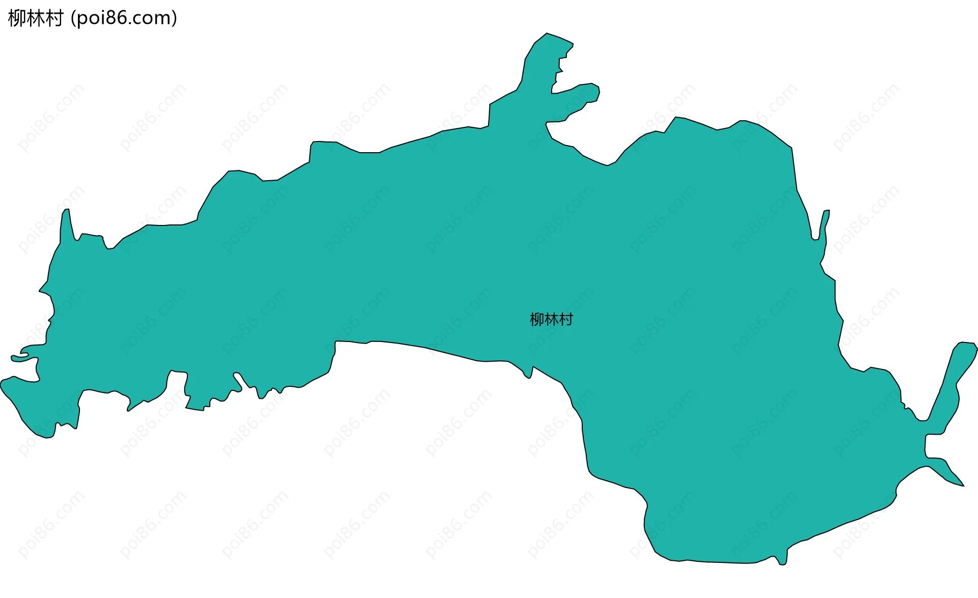 柳林村边界地图