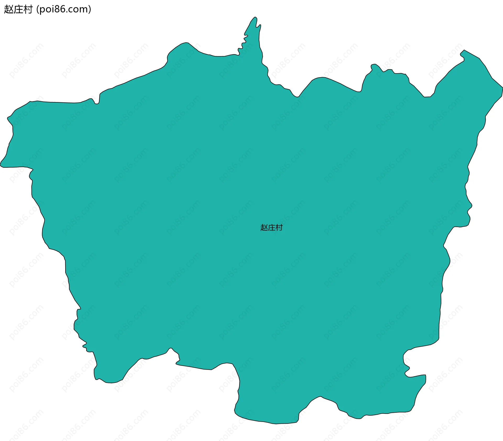 赵庄村边界地图