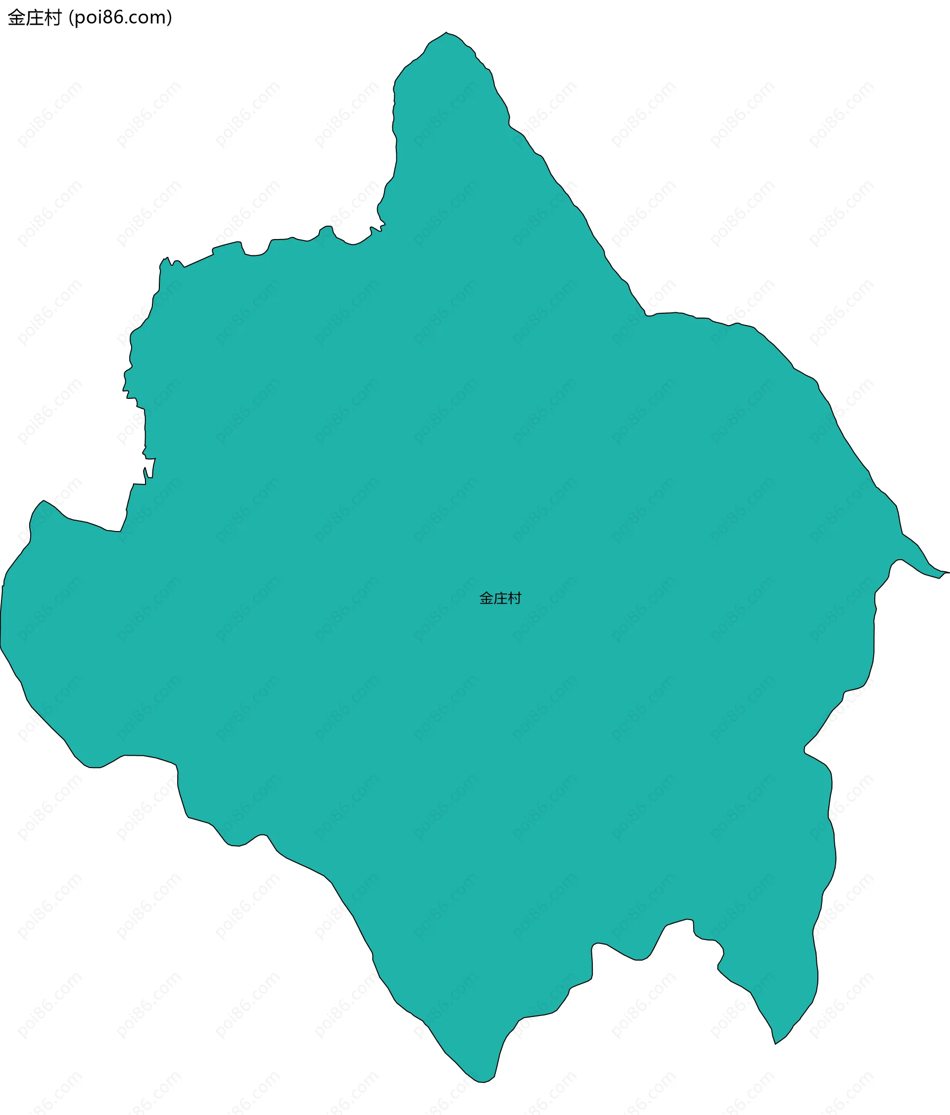金庄村边界地图