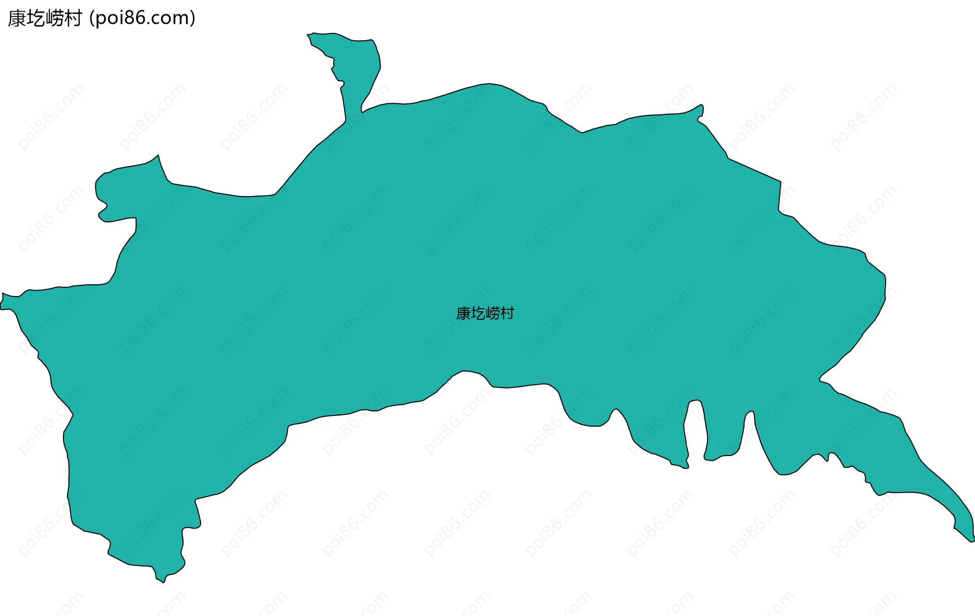 康圪崂村边界地图