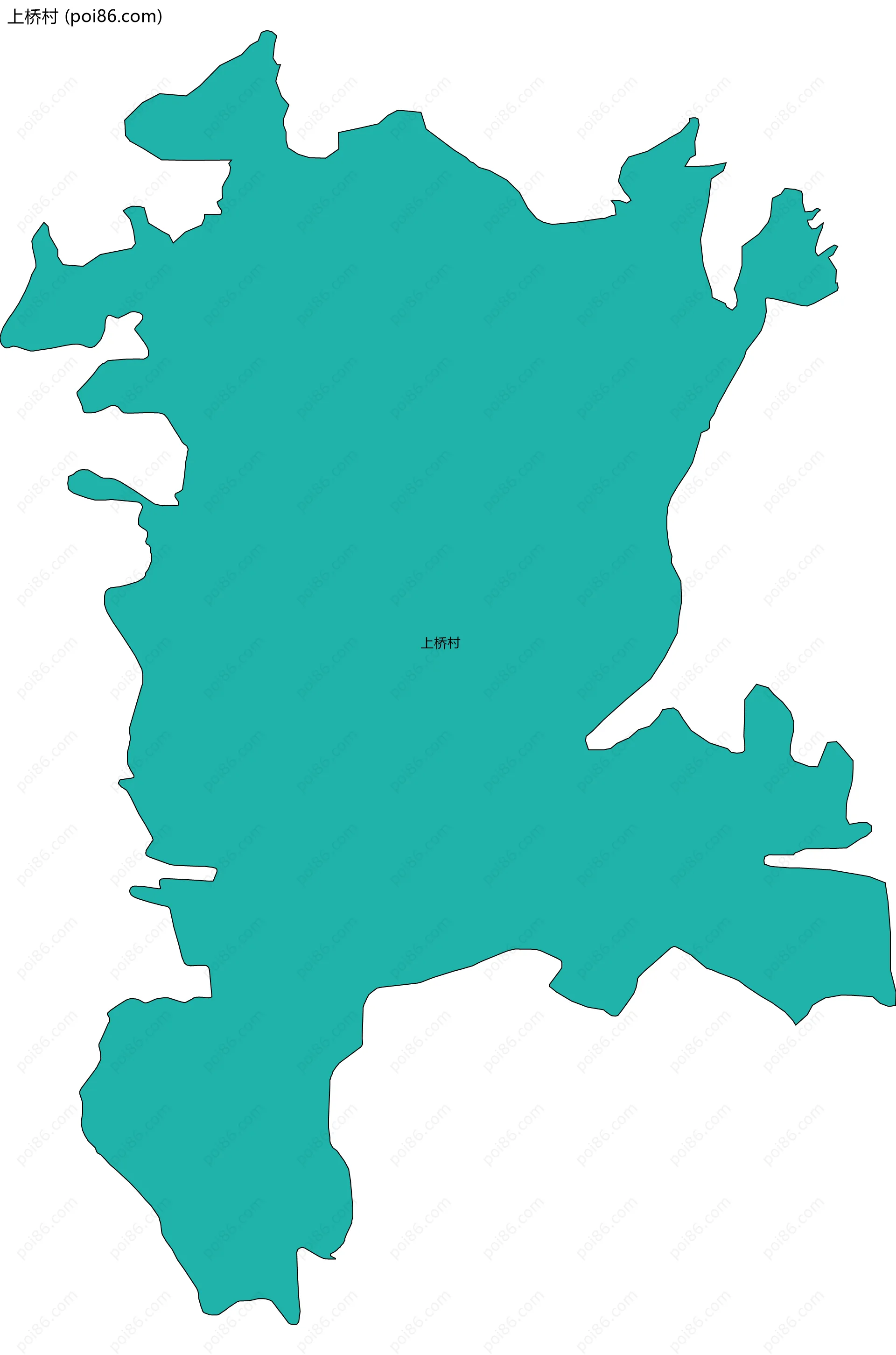 上桥村边界地图